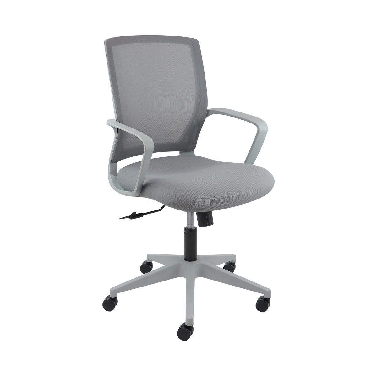 Picture of Jonas grey mesh back operator chair with grey fabric seat and grey base