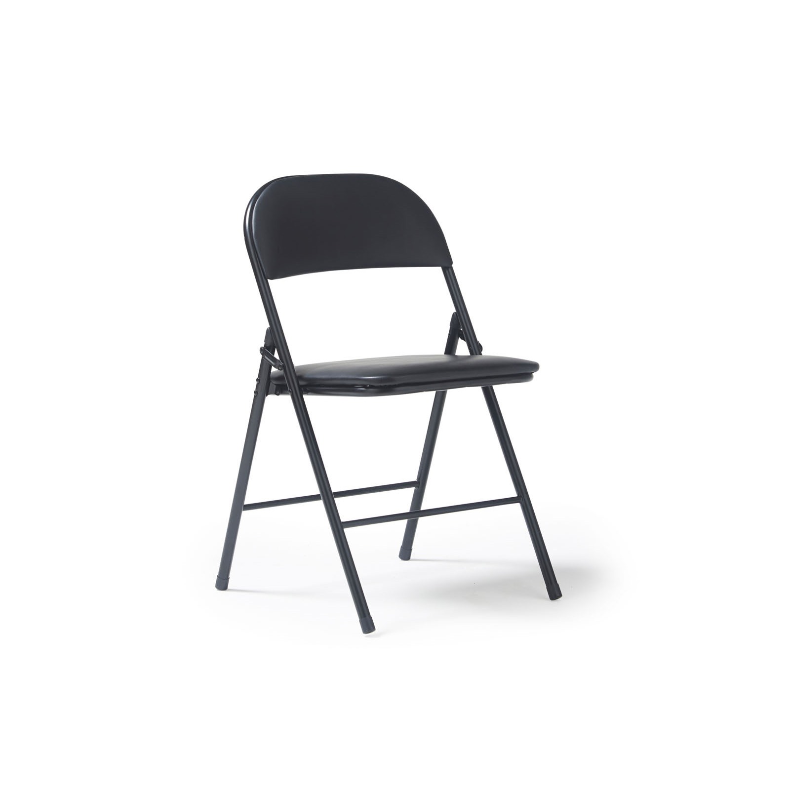 Picture of Kava steel folding chair with soft padded PVC seat and back - 4 Units per box - Black