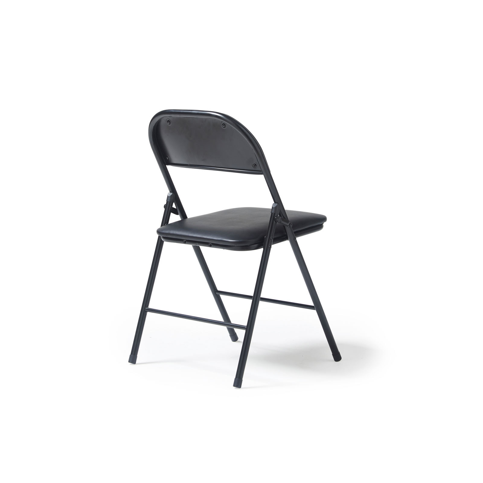 Picture of Kava steel folding chair with soft padded PVC seat and back - 4 Units per box - Black