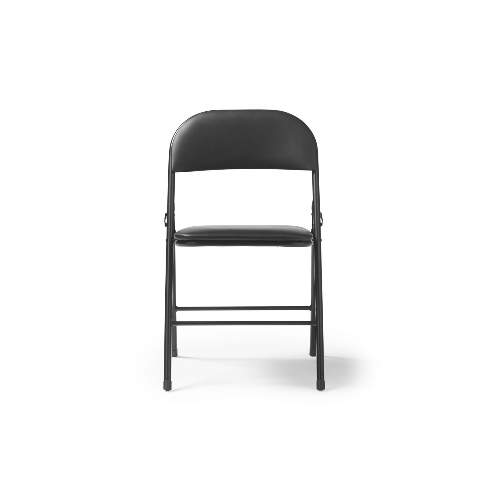 Picture of Kava steel folding chair with soft padded PVC seat and back - 4 Units per box - Black