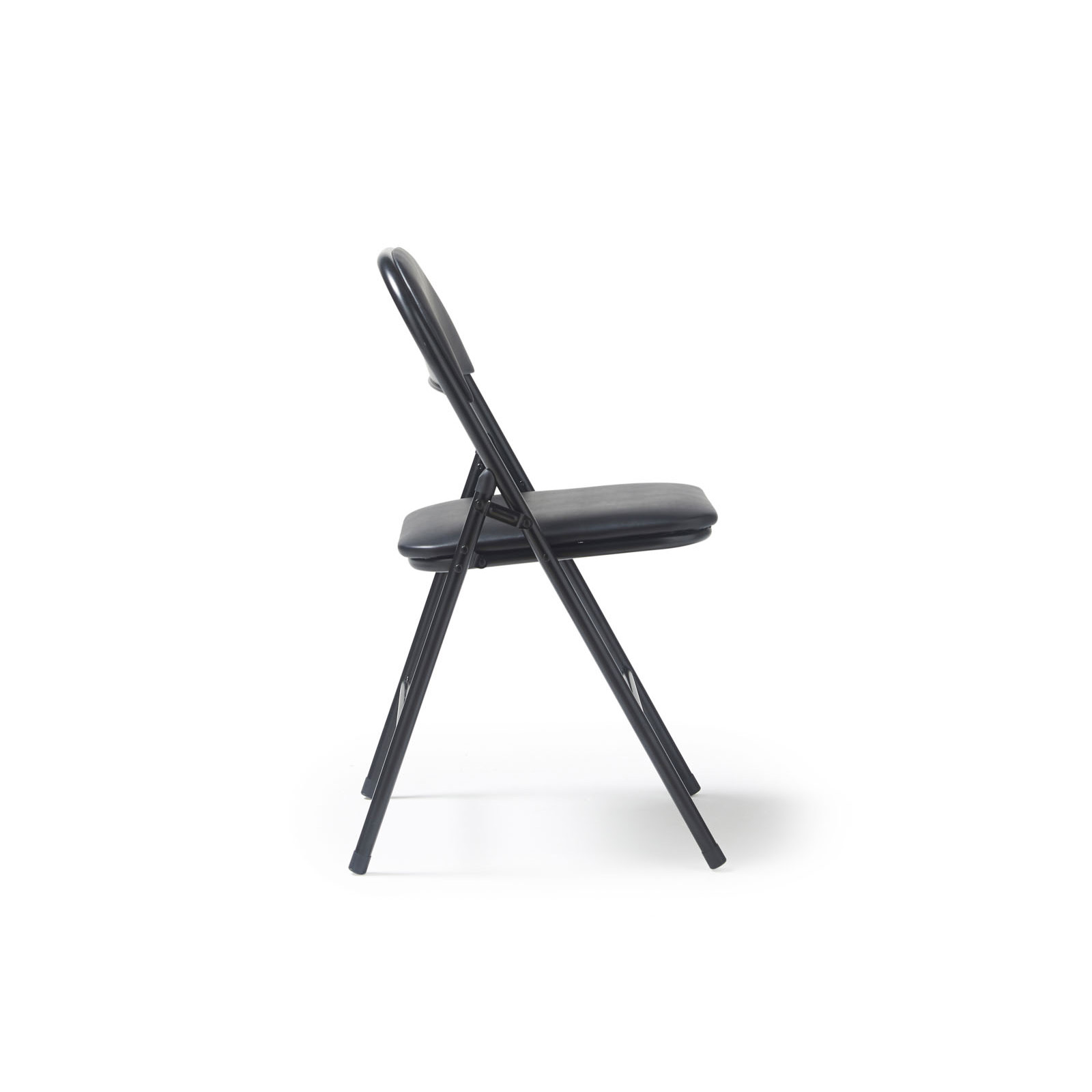 Picture of Kava steel folding chair with soft padded PVC seat and back - 4 Units per box - Black