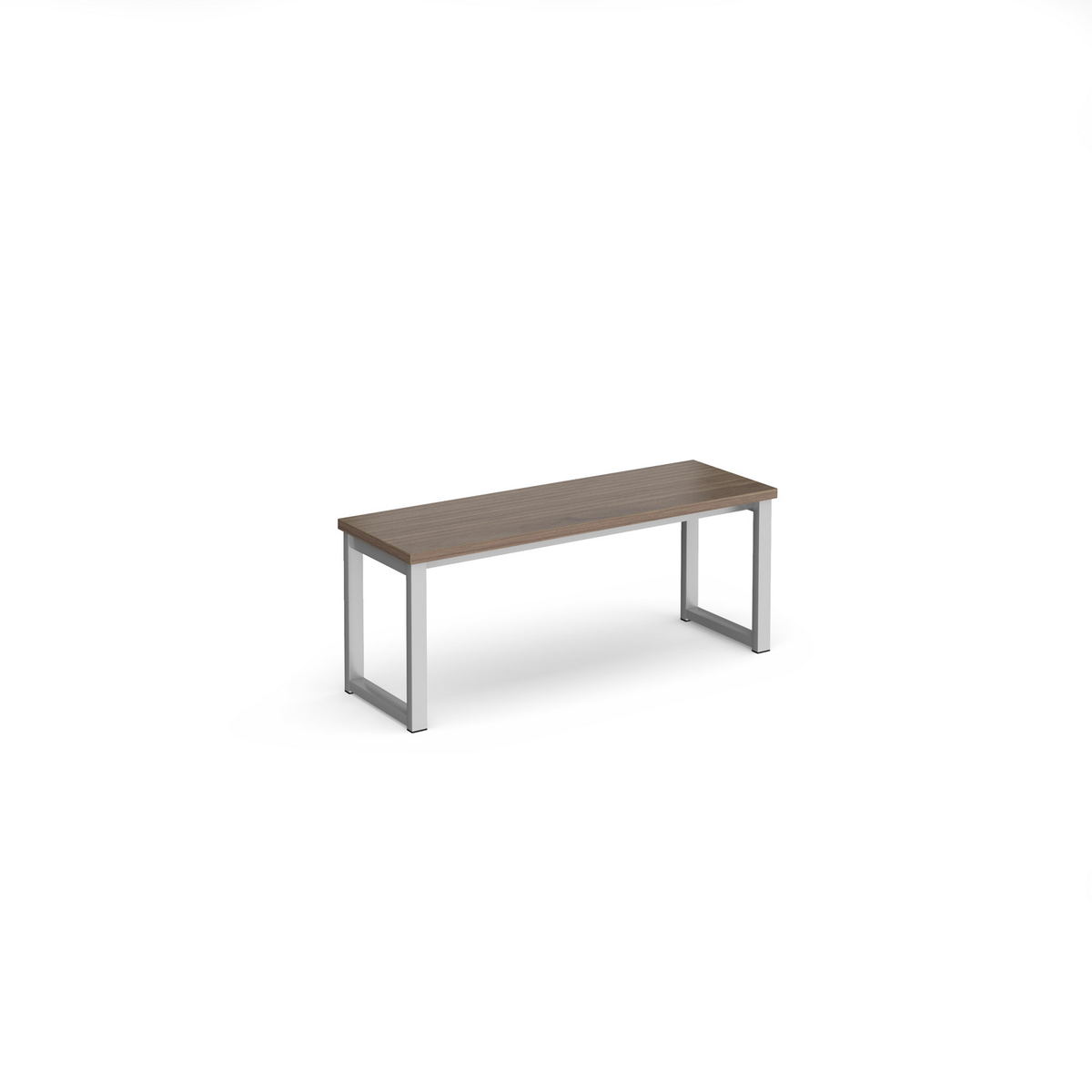 Picture of Otto benching solution low bench 1050mm wide - silver frame, Barcelona walnut top