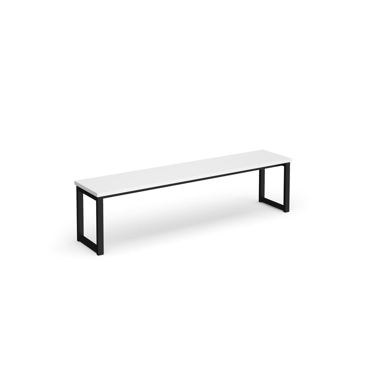 Picture of Otto benching solution low bench 1650mm wide - black frame, white top