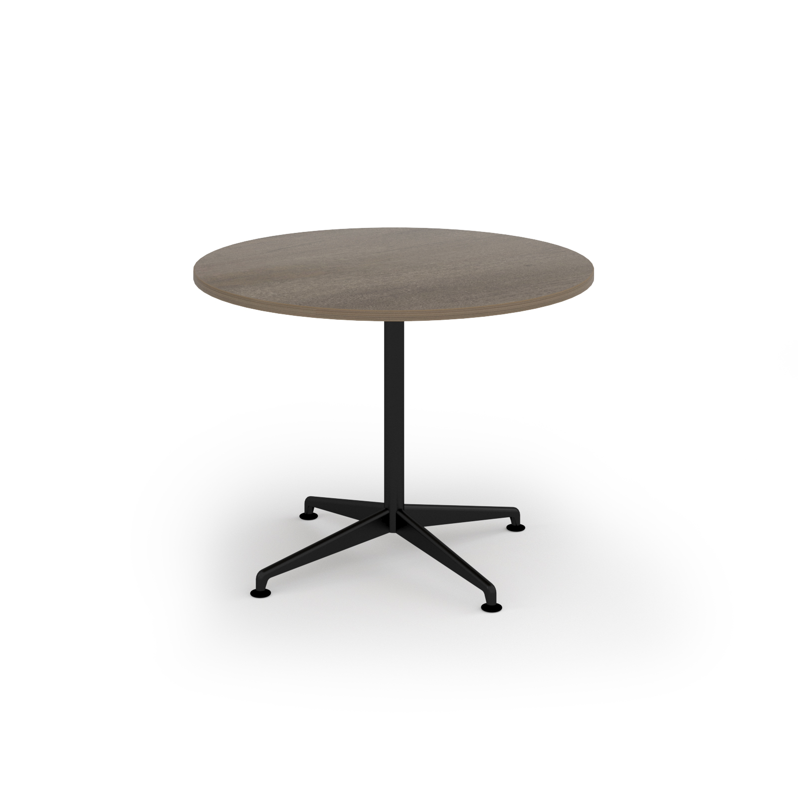 Picture of Loft circular dining table 1000dia black frame Nebraska grey top