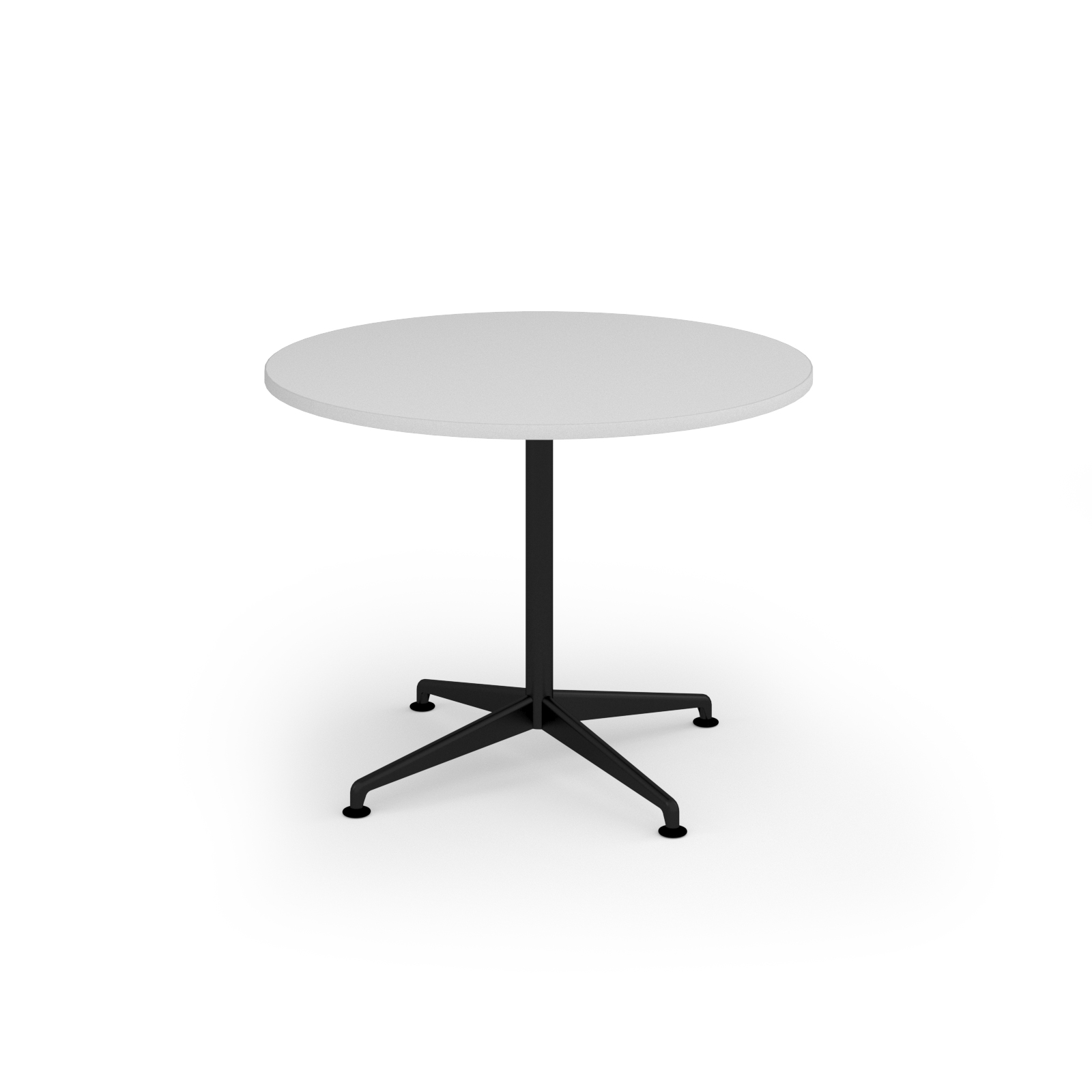 Picture of Loft circular dining table 1000dia black frame White Top