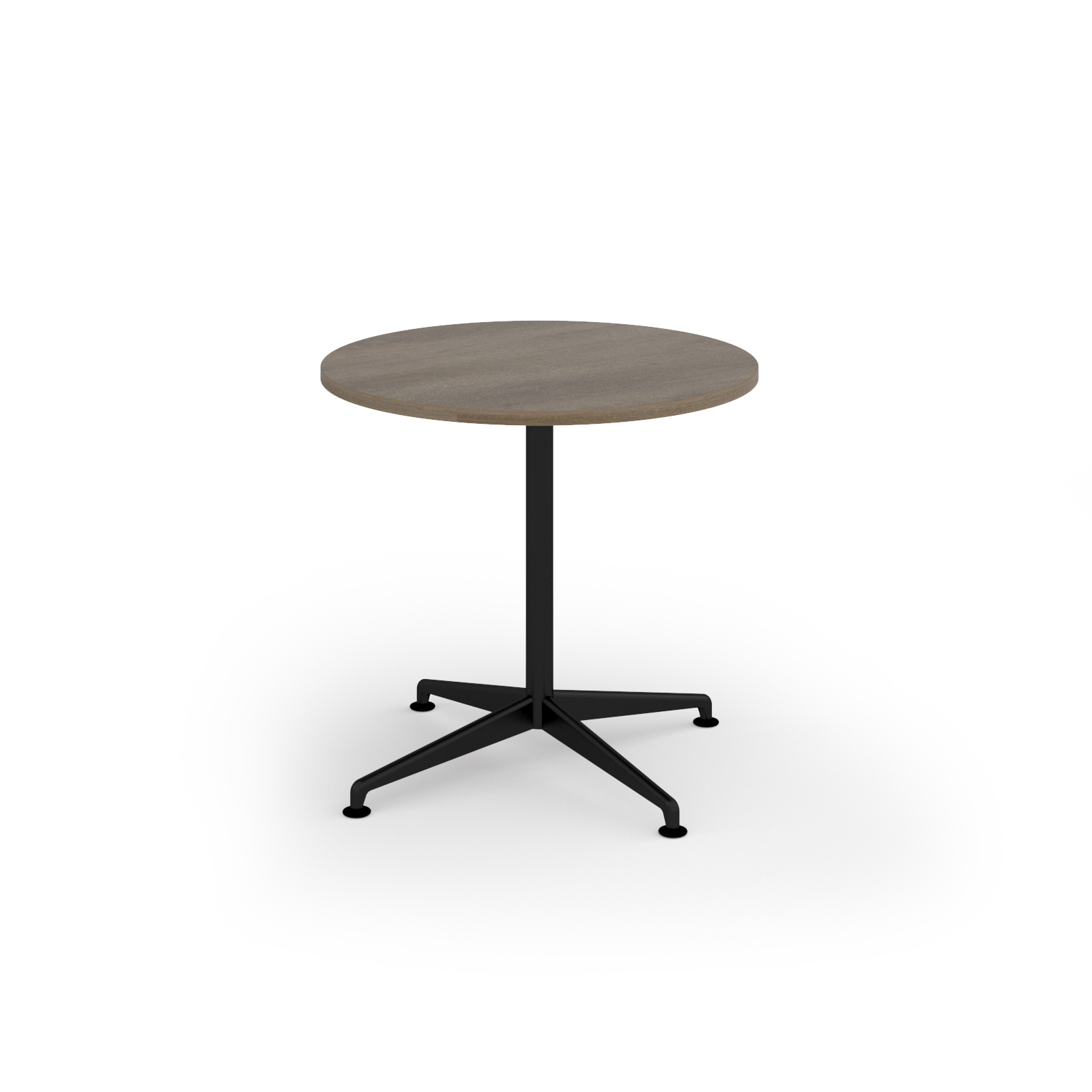 Picture of Loft circular dining table 800dia black frame Nebraska grey top