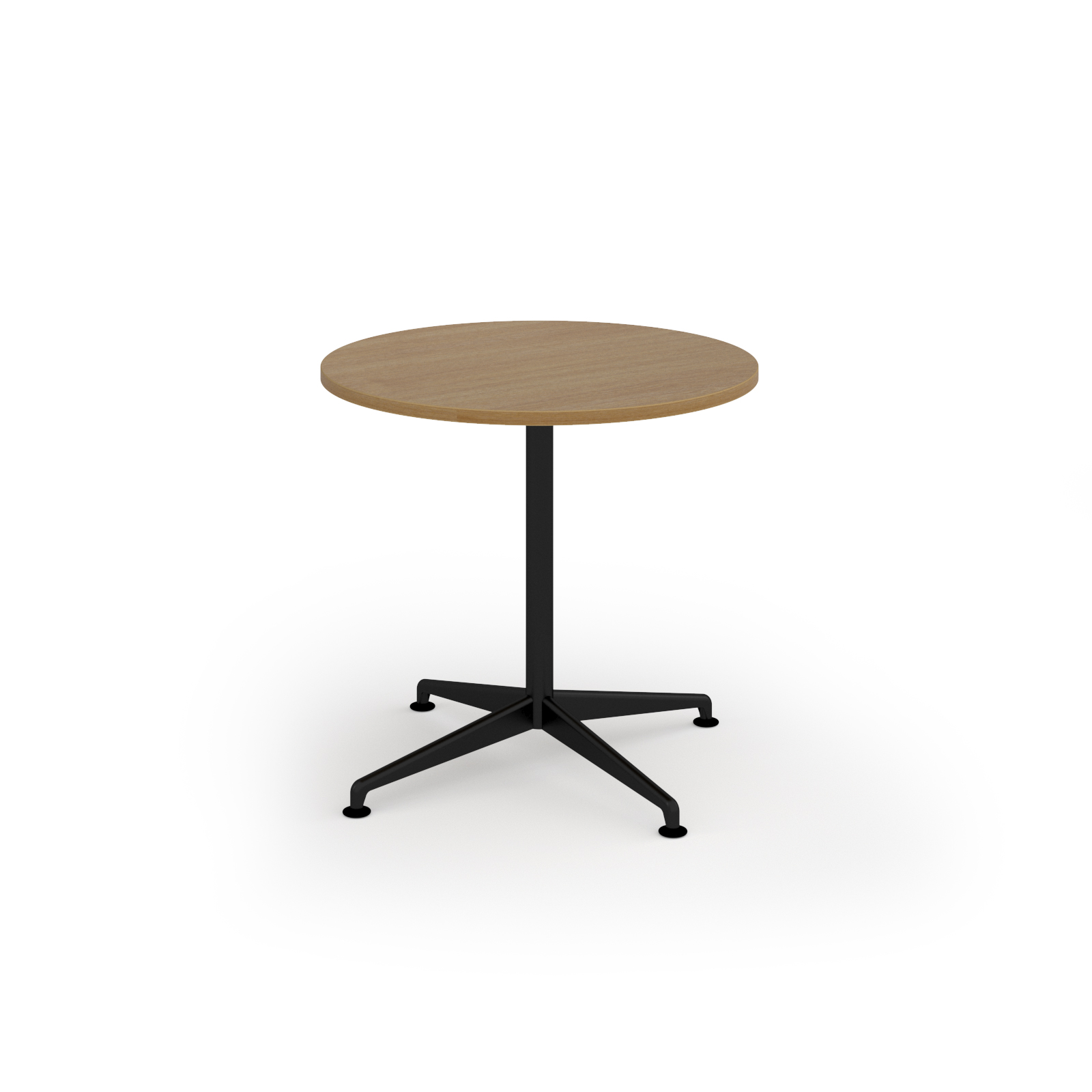 Picture of Loft circular dining table 800dia black frame Oak Top