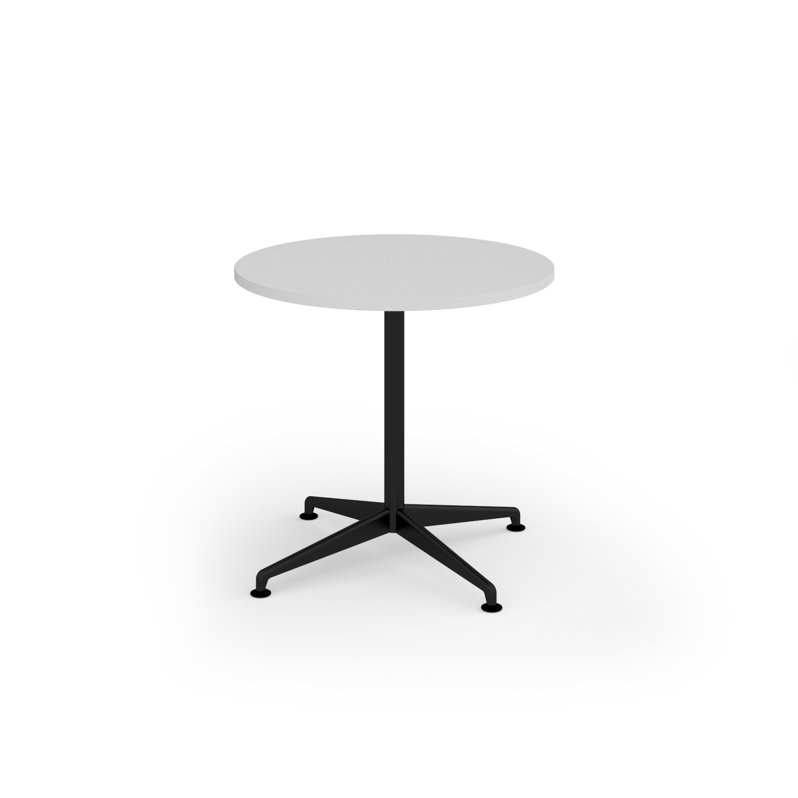 Picture of Loft circular dining table 800dia black frame White Top