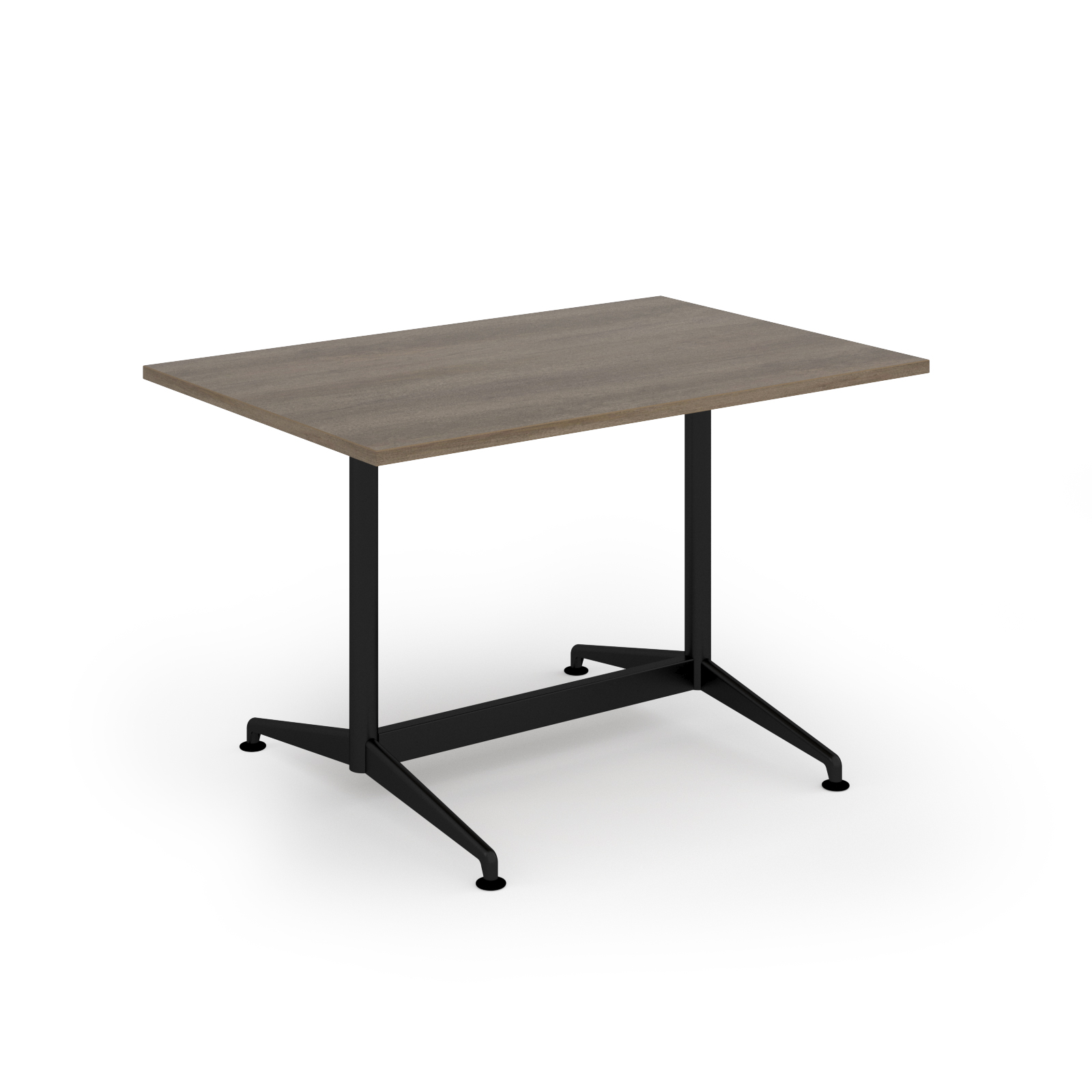 Picture of Loft dining table 1200w x 800d black frame and Nebraska oak