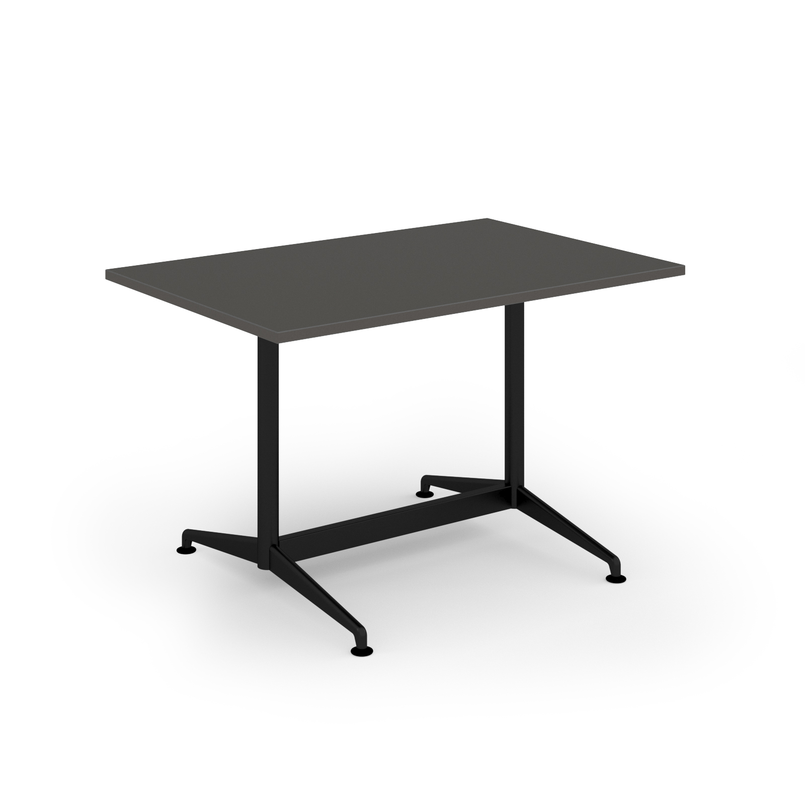 Picture of Loft dining table 1200w x 800d black frame and onyx grey top