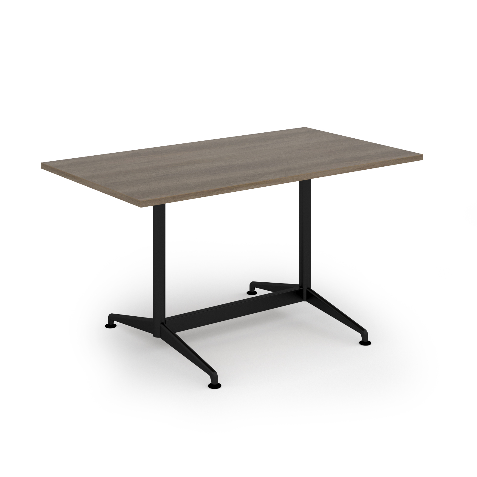 Picture of Loft dining table 1400w x 800d black frame and Nebraska oak