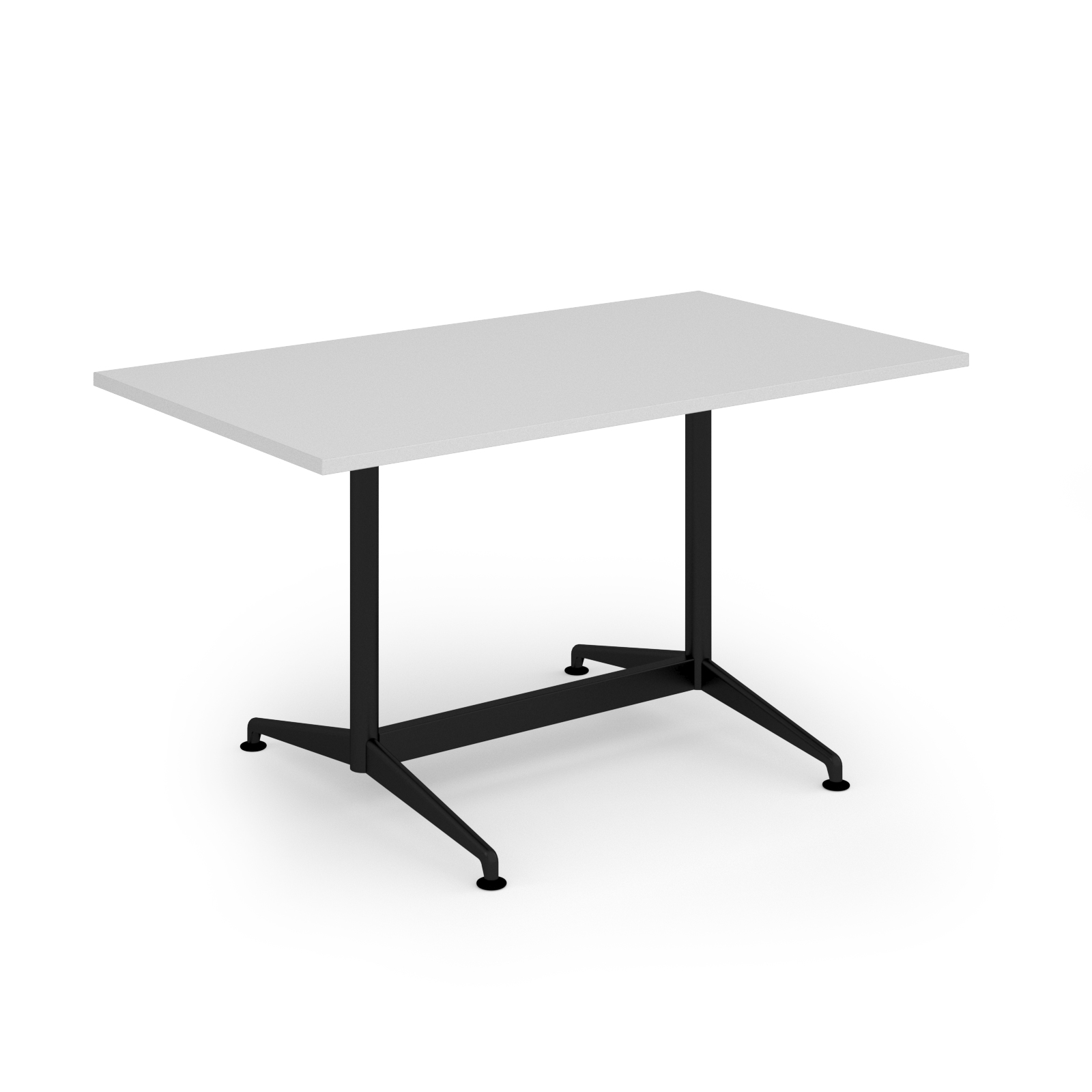 Picture of Loft dining table 1400w x 800d black frame and White Top