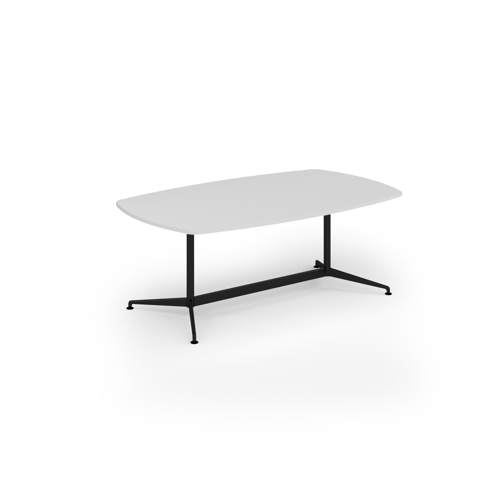 Picture of Loft barrel table 2000w x 1200d black frame and White Top