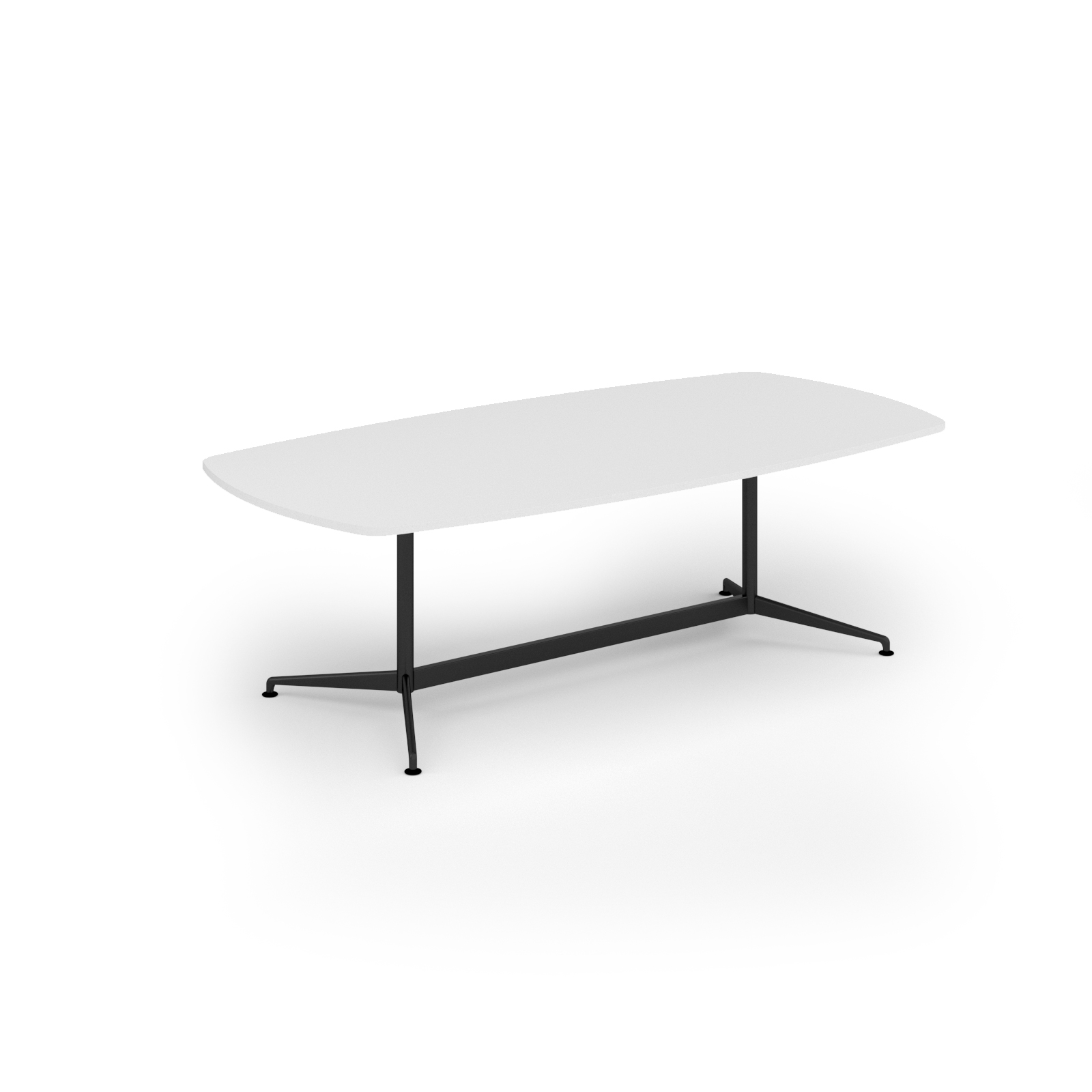 Picture of Loft barrel table 2400w x 1200d black frame and White Top