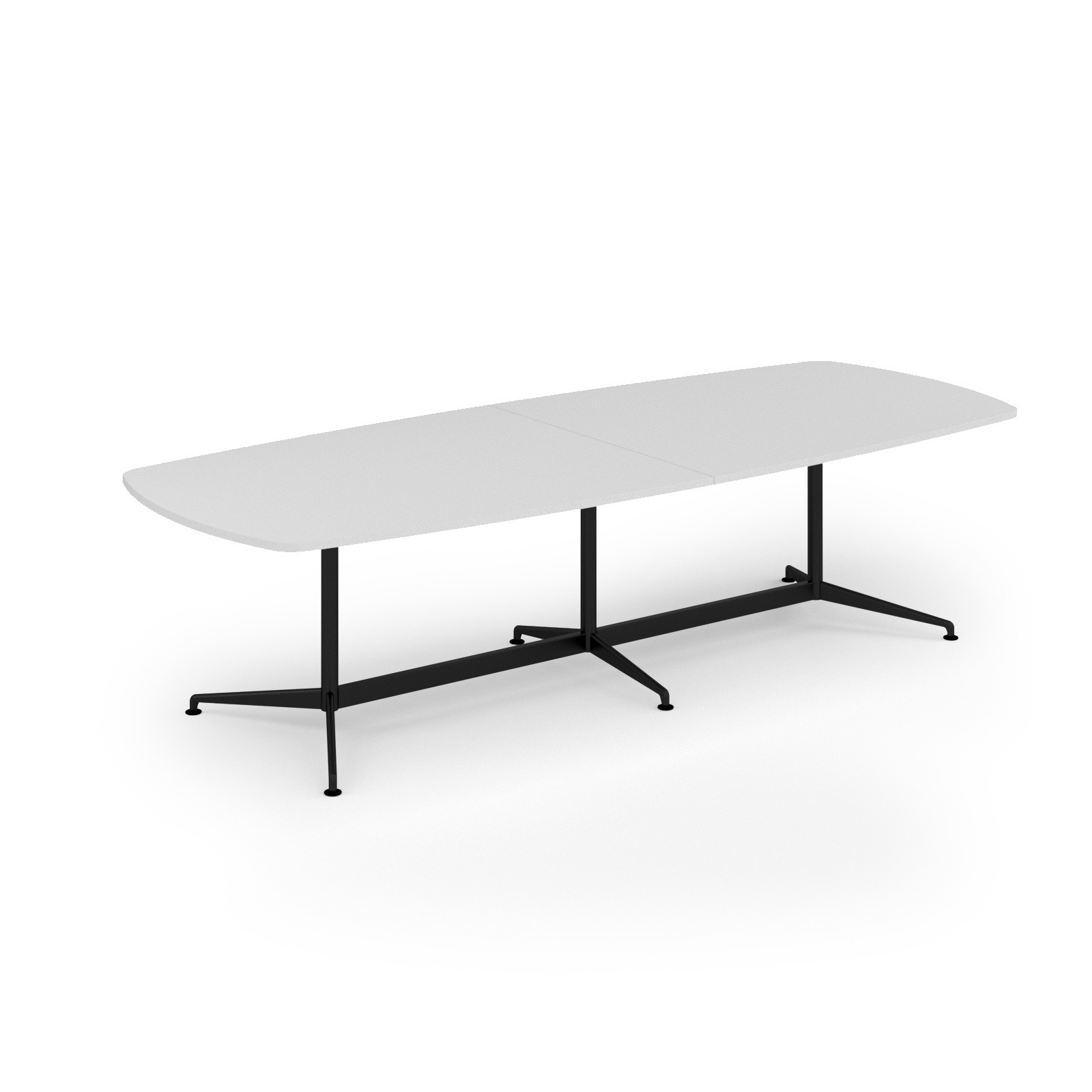 Picture of Loft barrel table 3000w x 1200d black frame and White Top