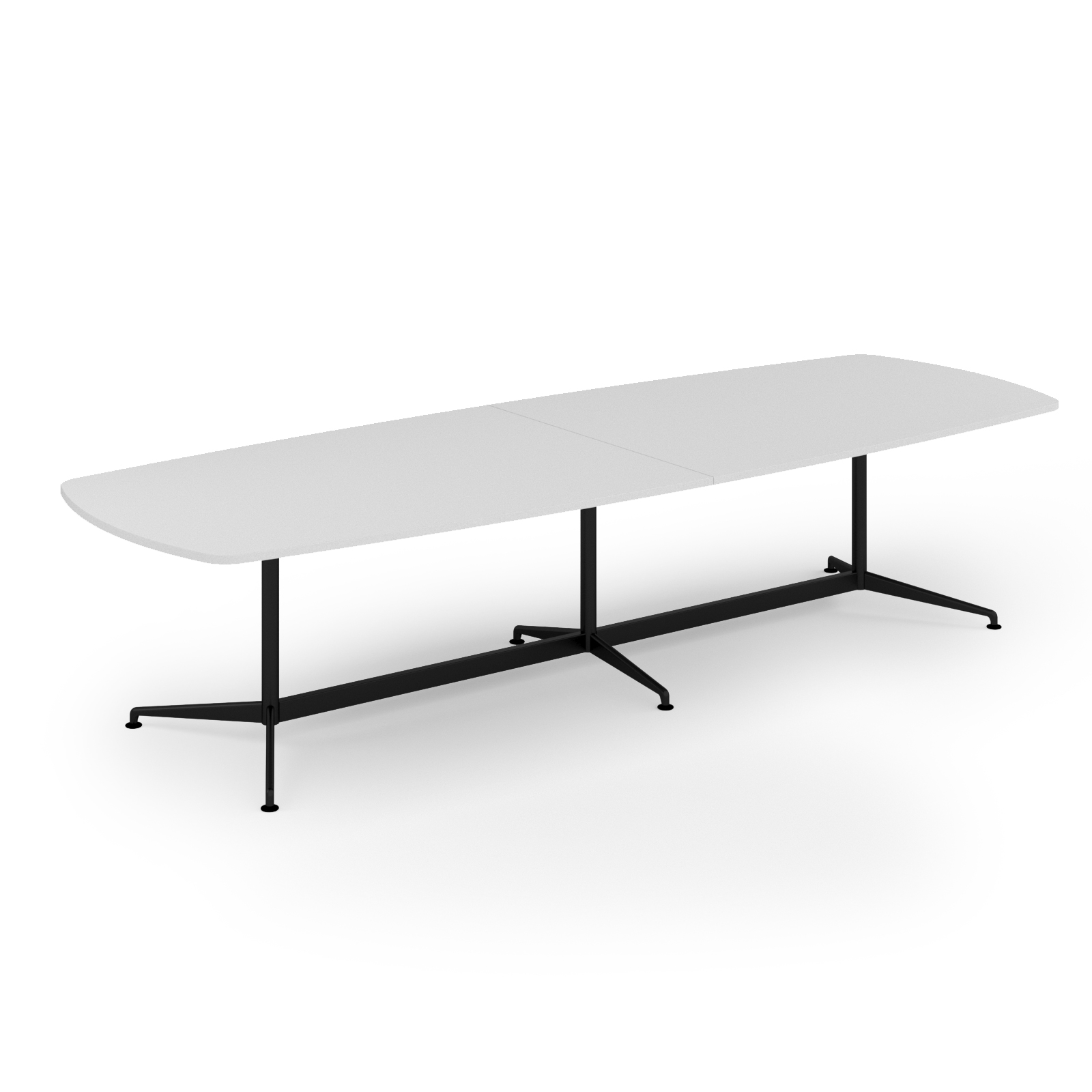 Picture of Loft barrel table 3400w x 1200d black frame and White Top