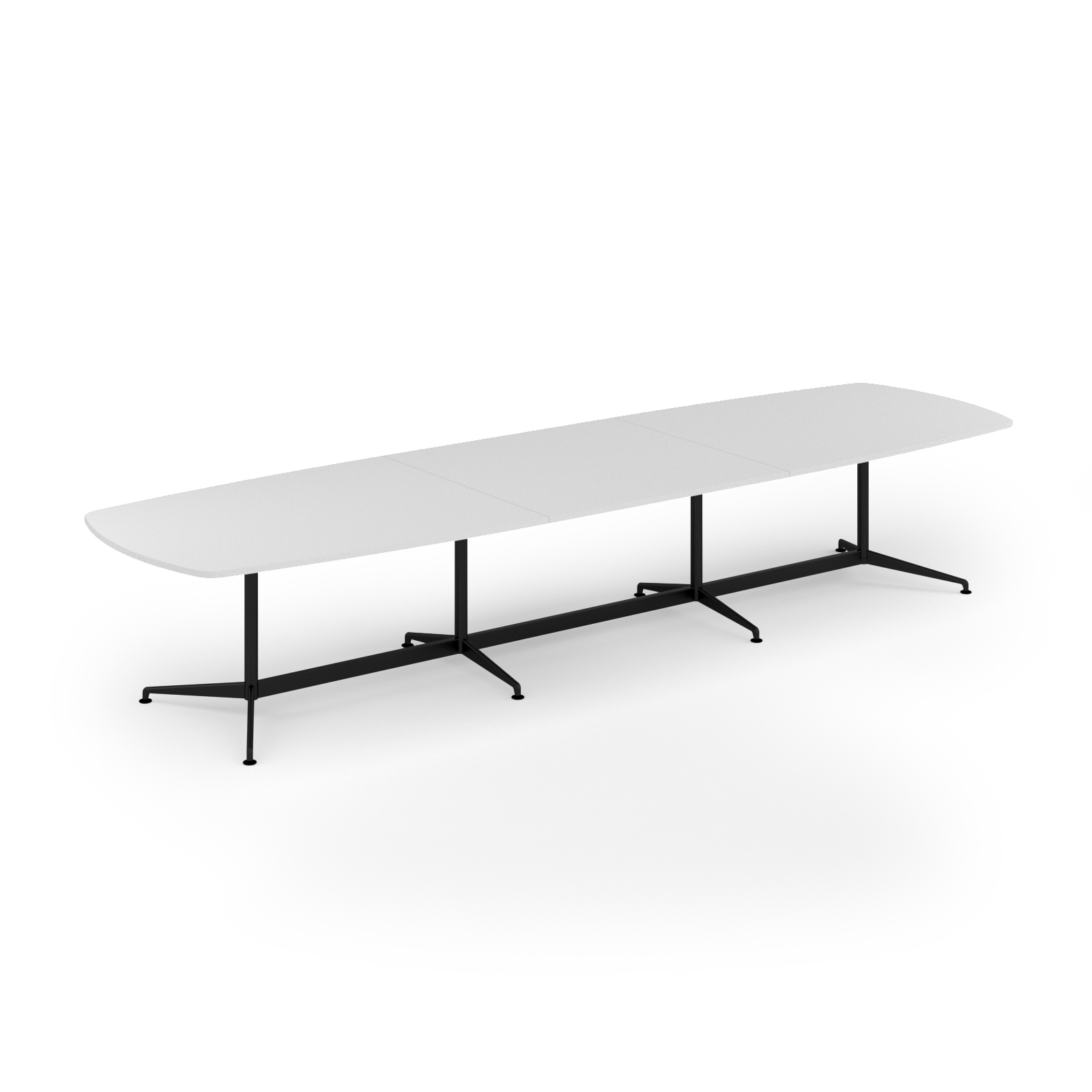 Picture of Loft barrel table 4200w x 1200d black frame and White Top