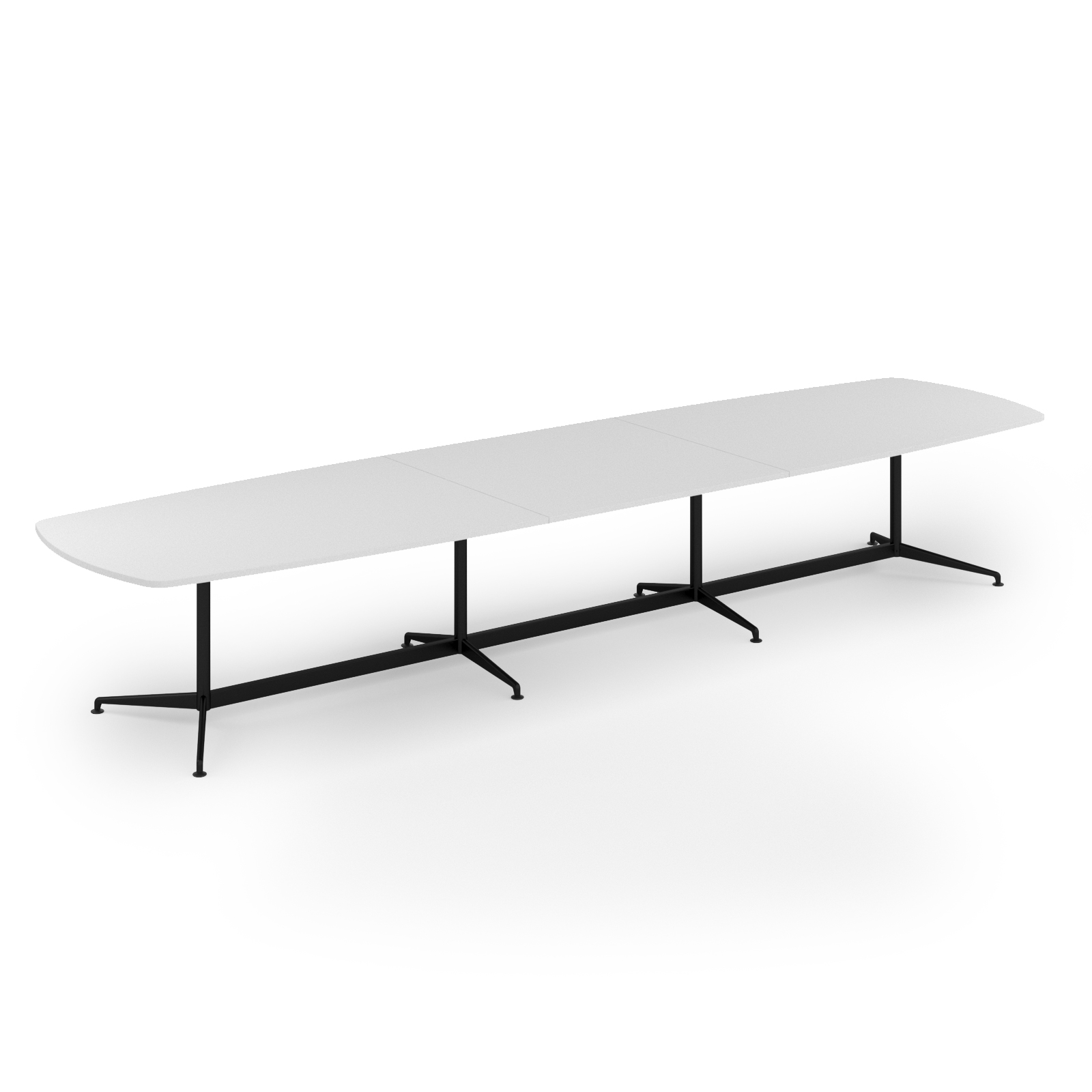 Picture of Loft barrel table 4600w x 1200d black frame and White Top