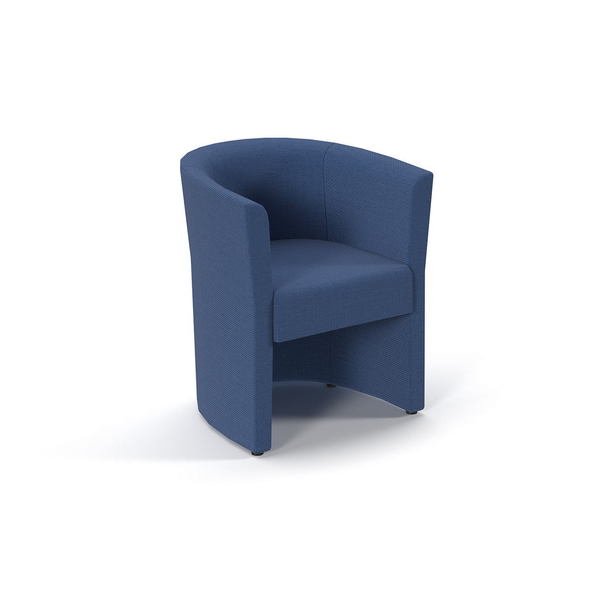 Picture of Luxe fabric single tub chair in Colbalt Blue