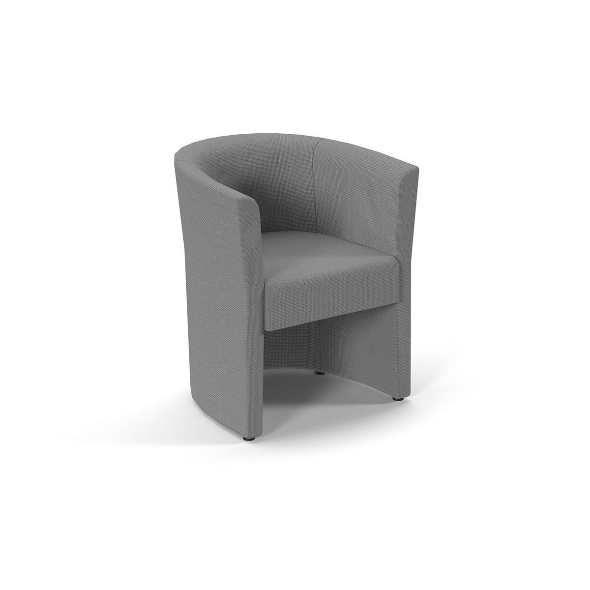 Picture of Luxe fabric single tub chair in  Grey