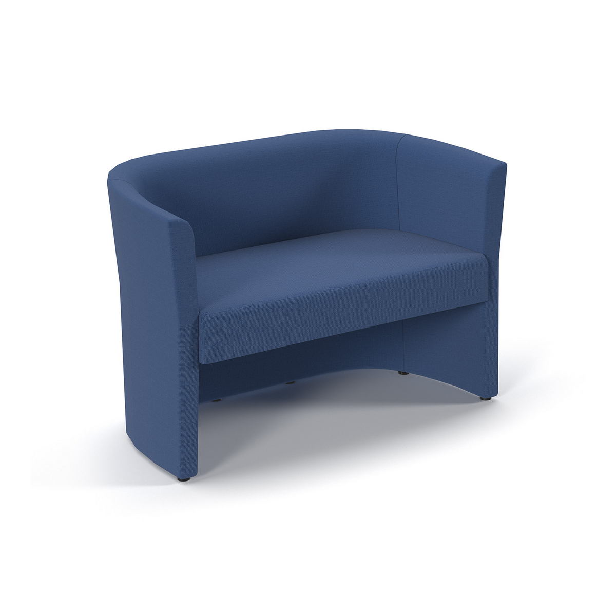 Picture of Luxe fabric double tub chair in Colbalt Blue