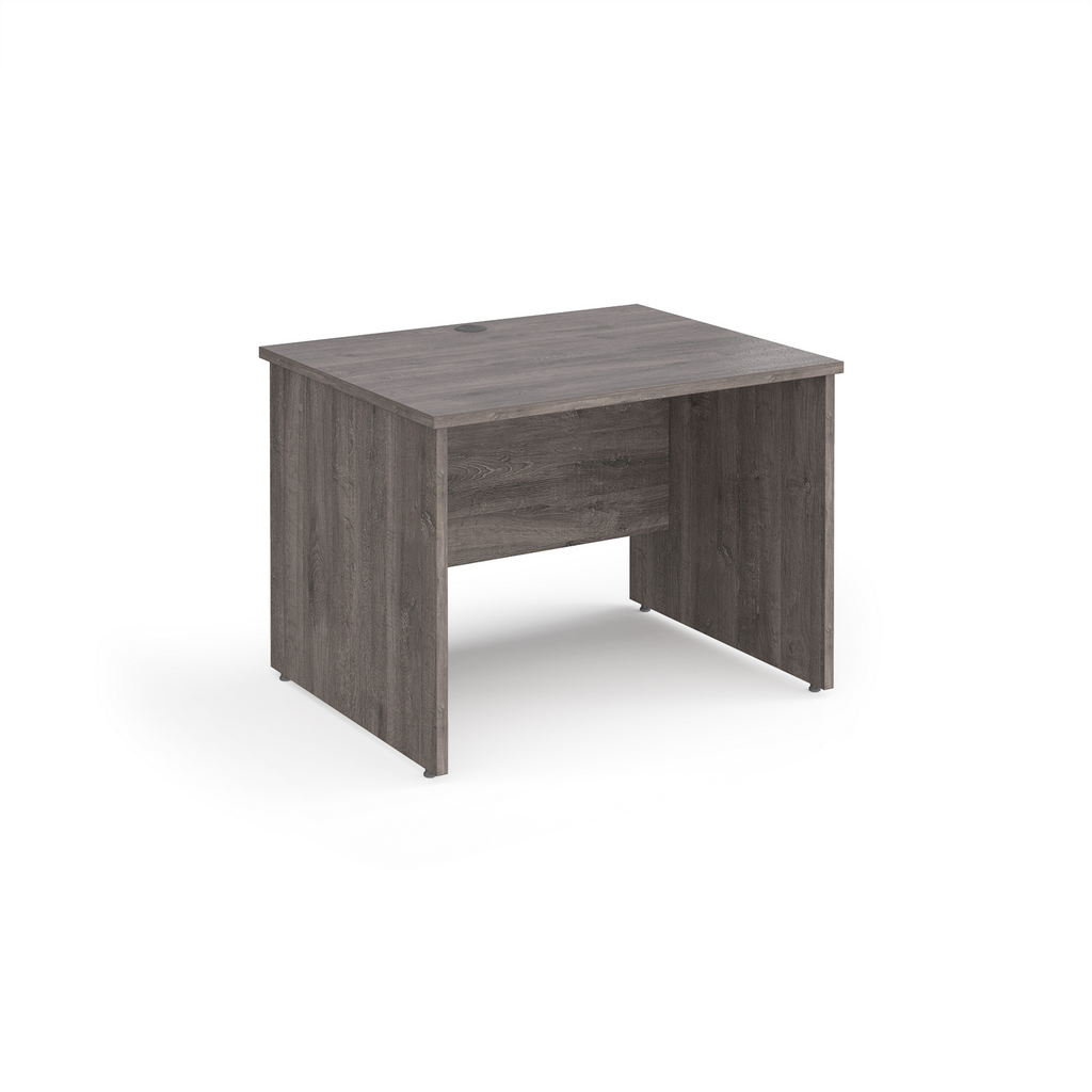 Picture of Maestro 25 straight desk 1000mm x 800mm - grey oak top with panel end leg