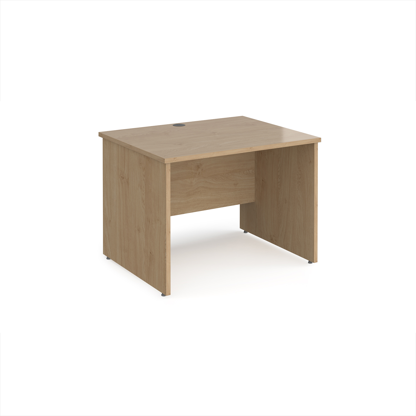 Picture of Maestro 25 straight desk 1000mm x 800mm - Kendal Oak Top with panel end leg