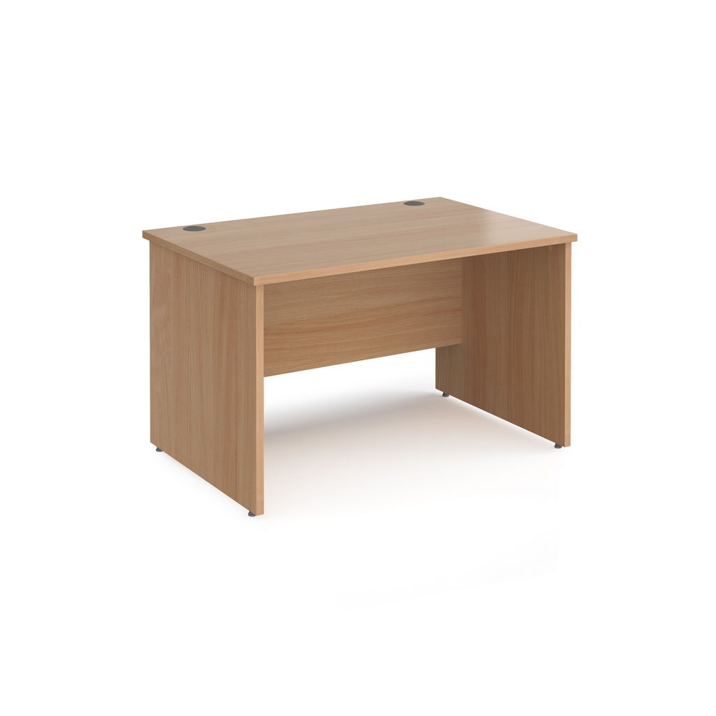 Picture of Maestro 25 straight desk 1200mm x 800mm - beech top with panel end leg