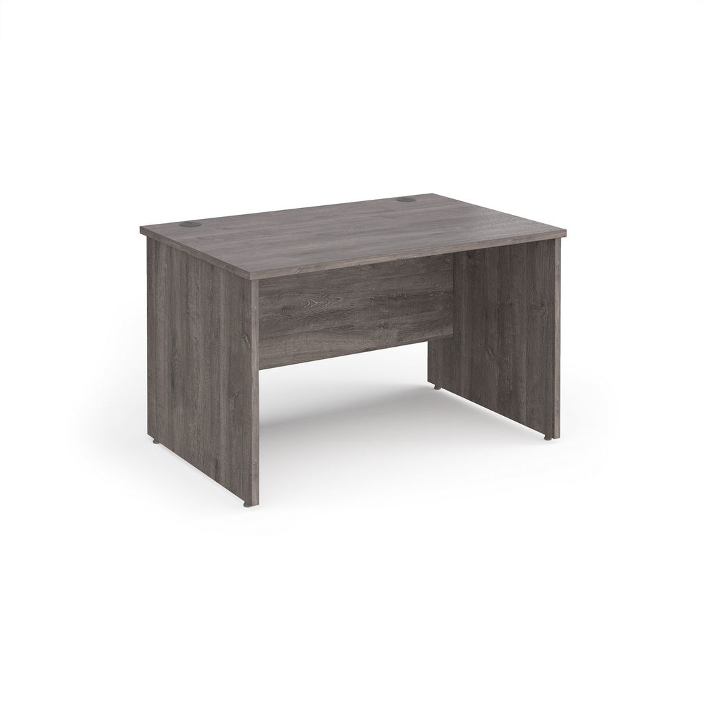 Picture of Maestro 25 straight desk 1200mm x 800mm - grey oak top with panel end leg