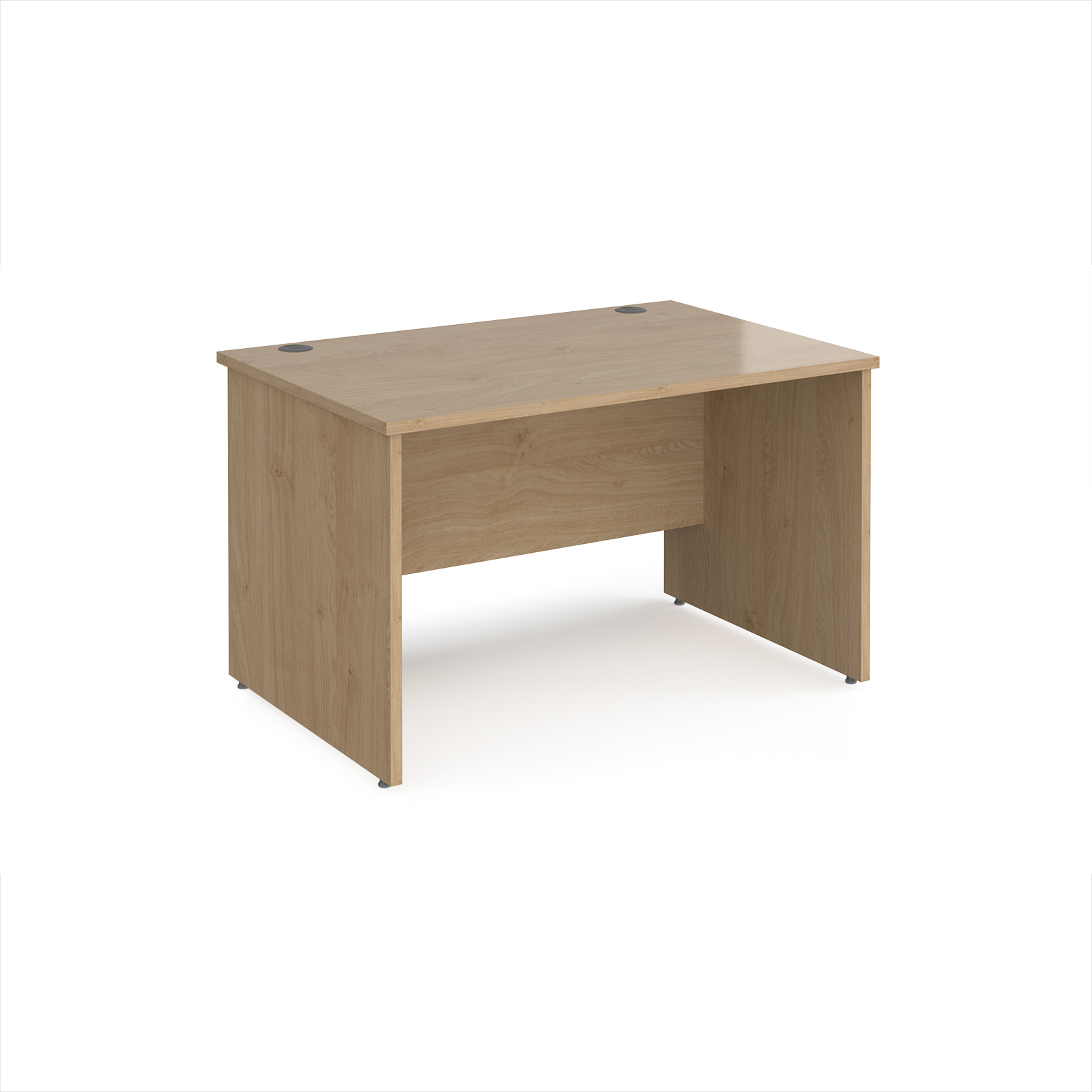Picture of Maestro 25 straight desk 1200mm x 800mm - Kendal Oak Top with panel end leg