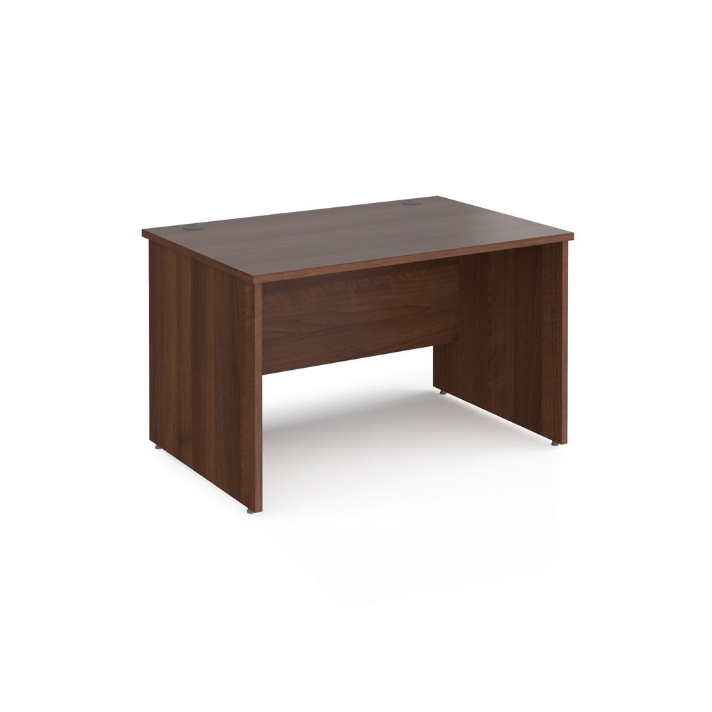 Picture of Maestro 25 straight desk 1200mm x 800mm - walnut top with panel end leg