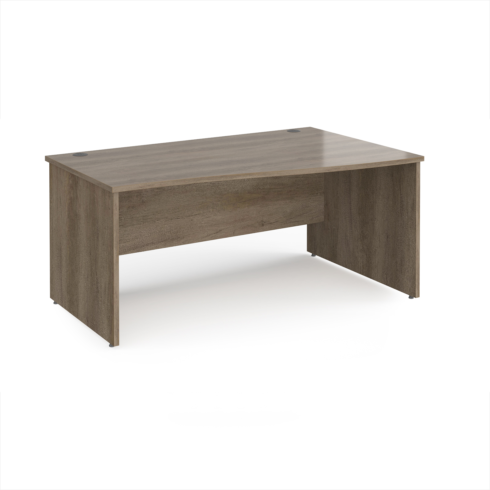 Picture of Maestro 25 right hand wave desk 1600mm wide - Nebraska Oak Top with panel end leg