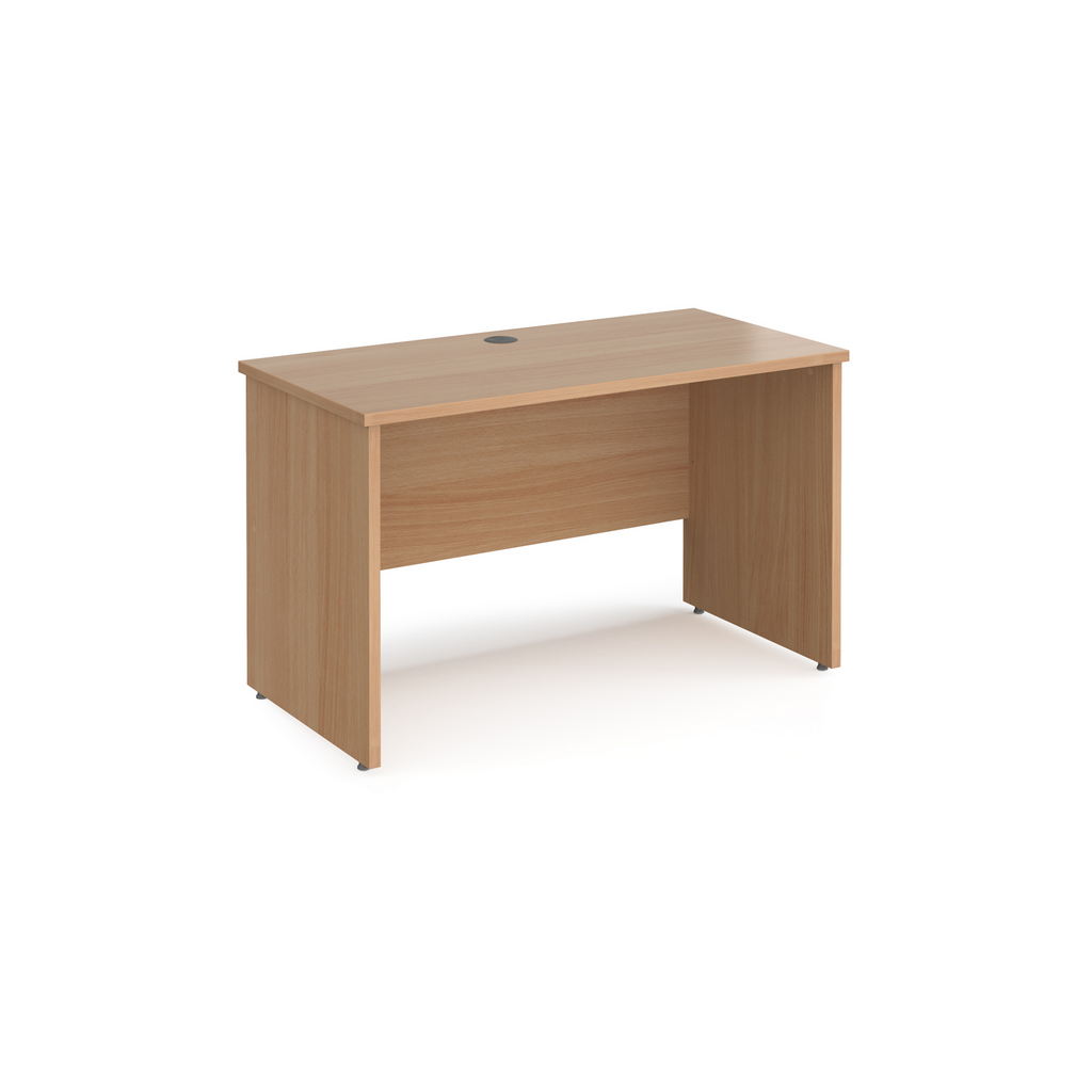 Picture of Maestro 25 straight desk 1200mm x 600mm - beech top with panel end leg