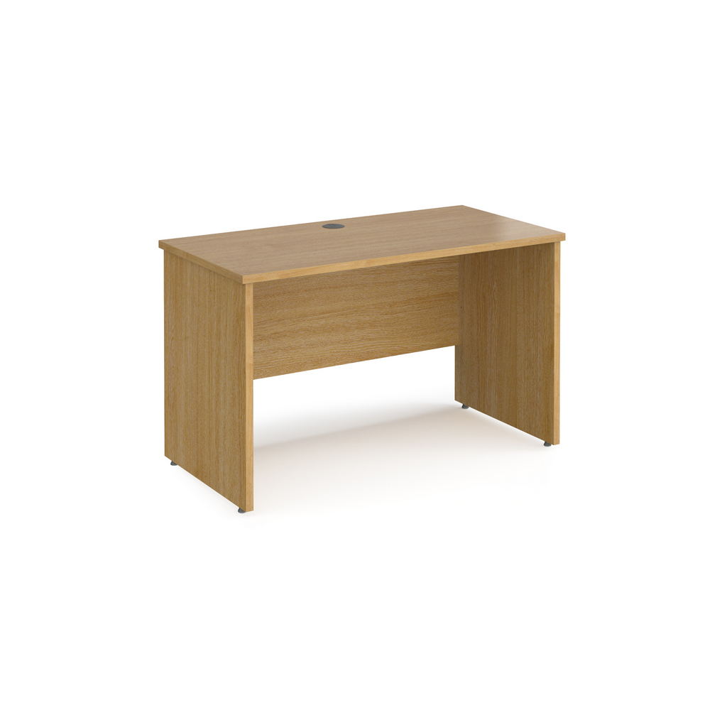 Picture of Maestro 25 straight desk 1200mm x 600mm - oak top with panel end leg