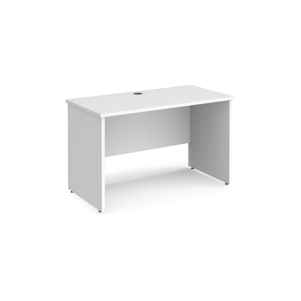 Picture of Maestro 25 straight desk 1200mm x 600mm - white top with panel end leg