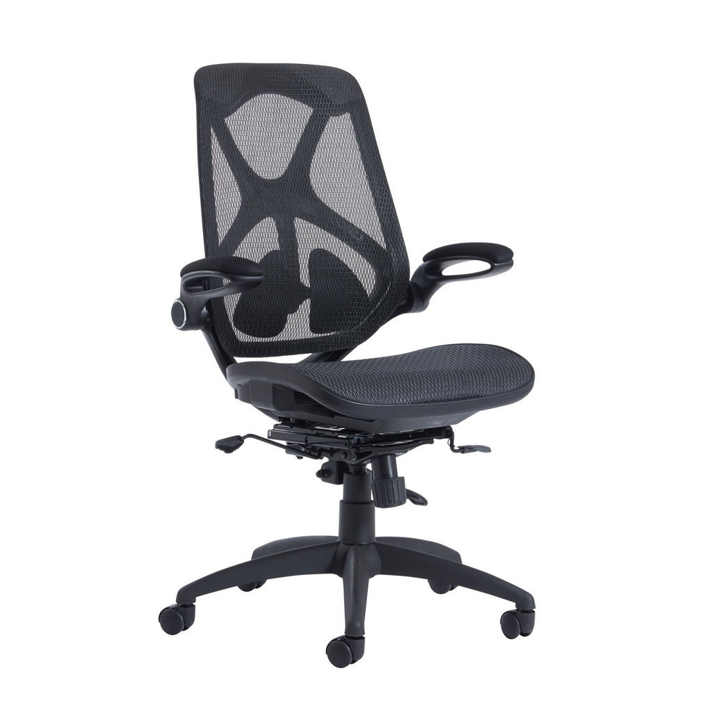 Picture of Napier high mesh back operator chair with mesh seat - black