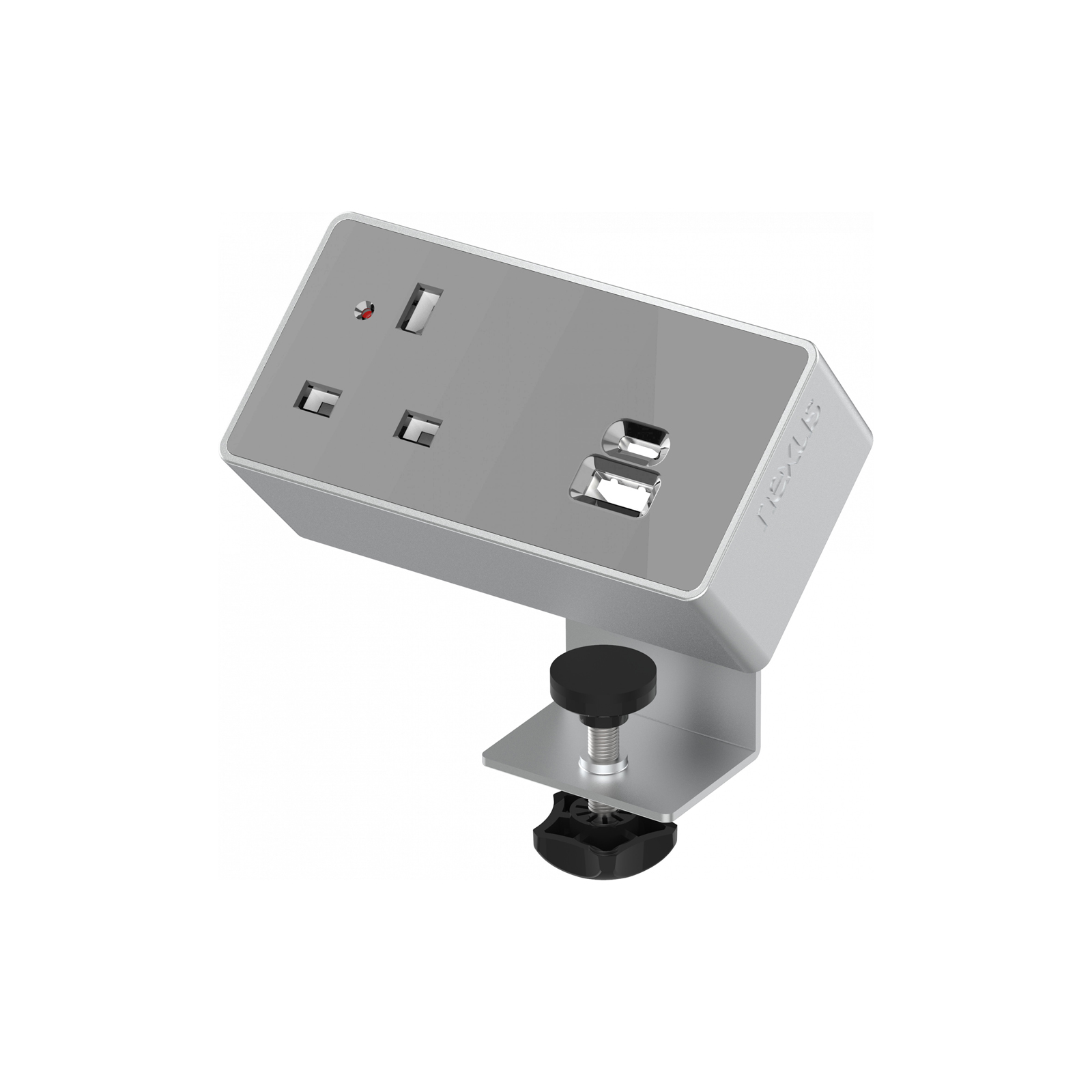 Picture of Desktop Power Module 1x 240v UK Socket 30W USB-C, 27W USB-A Silver / Grey