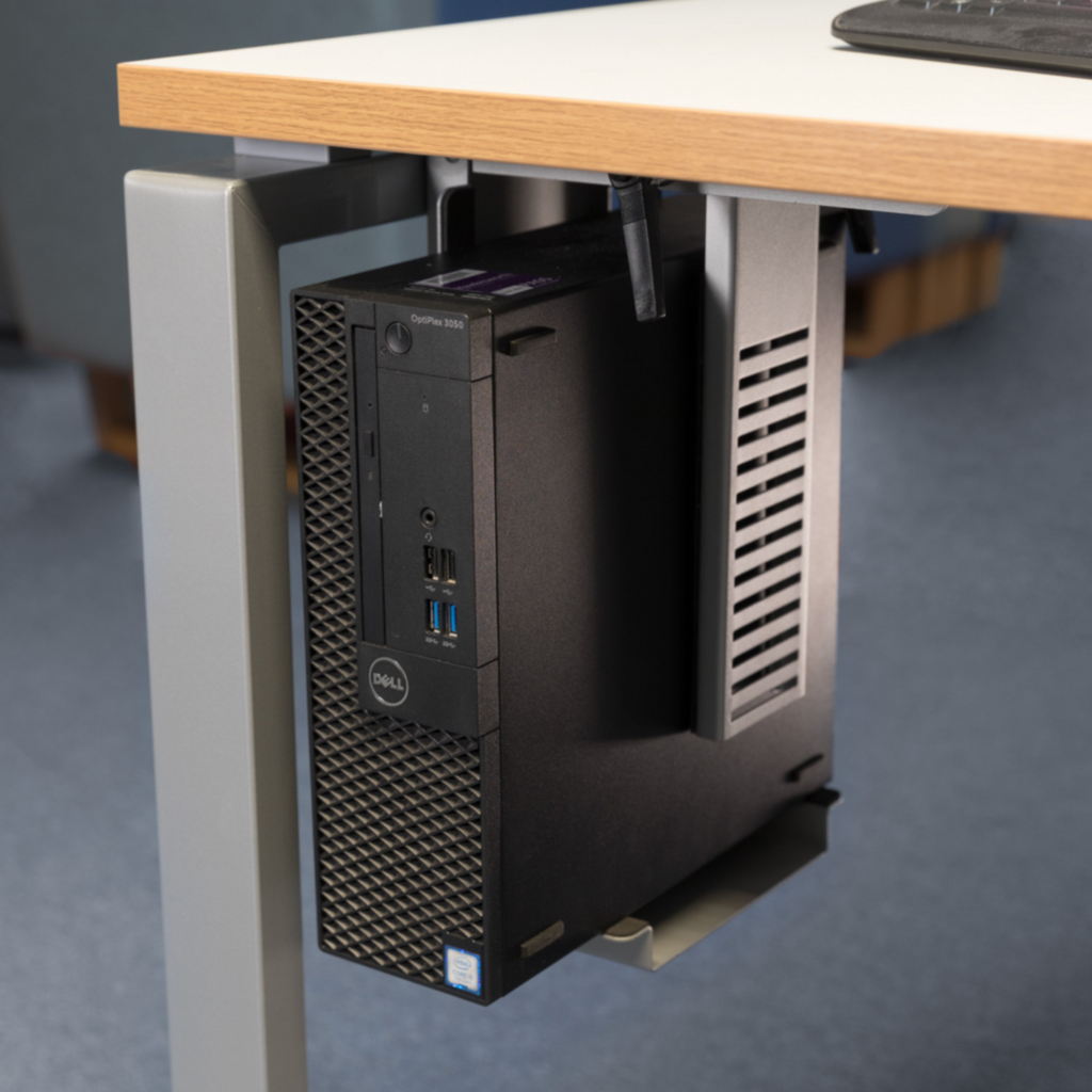 Picture of Neon under desk CPU holder - white