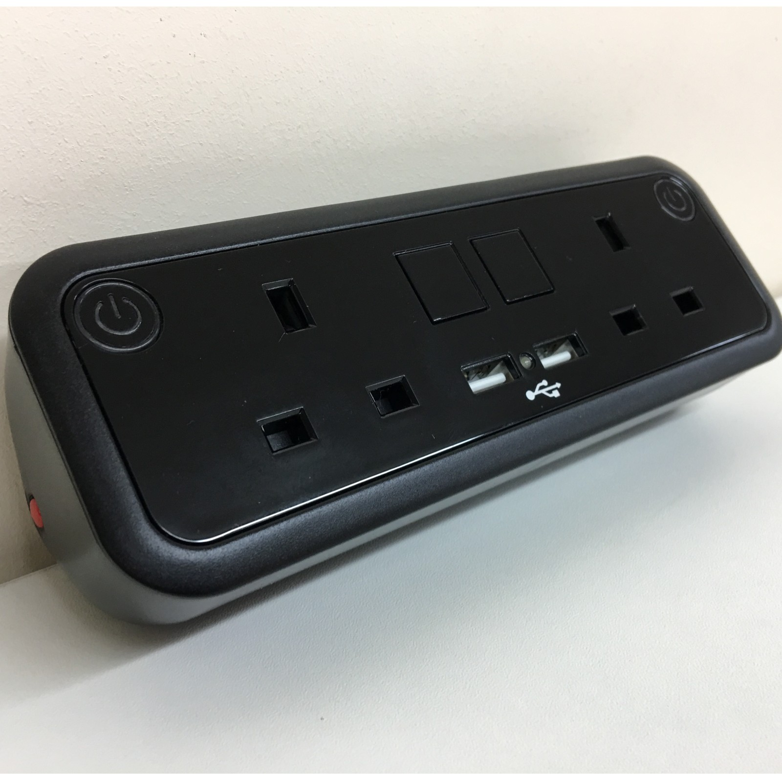 Picture of Nucleus 2 UK Socket Power Module with Dual A USB Charging - Black