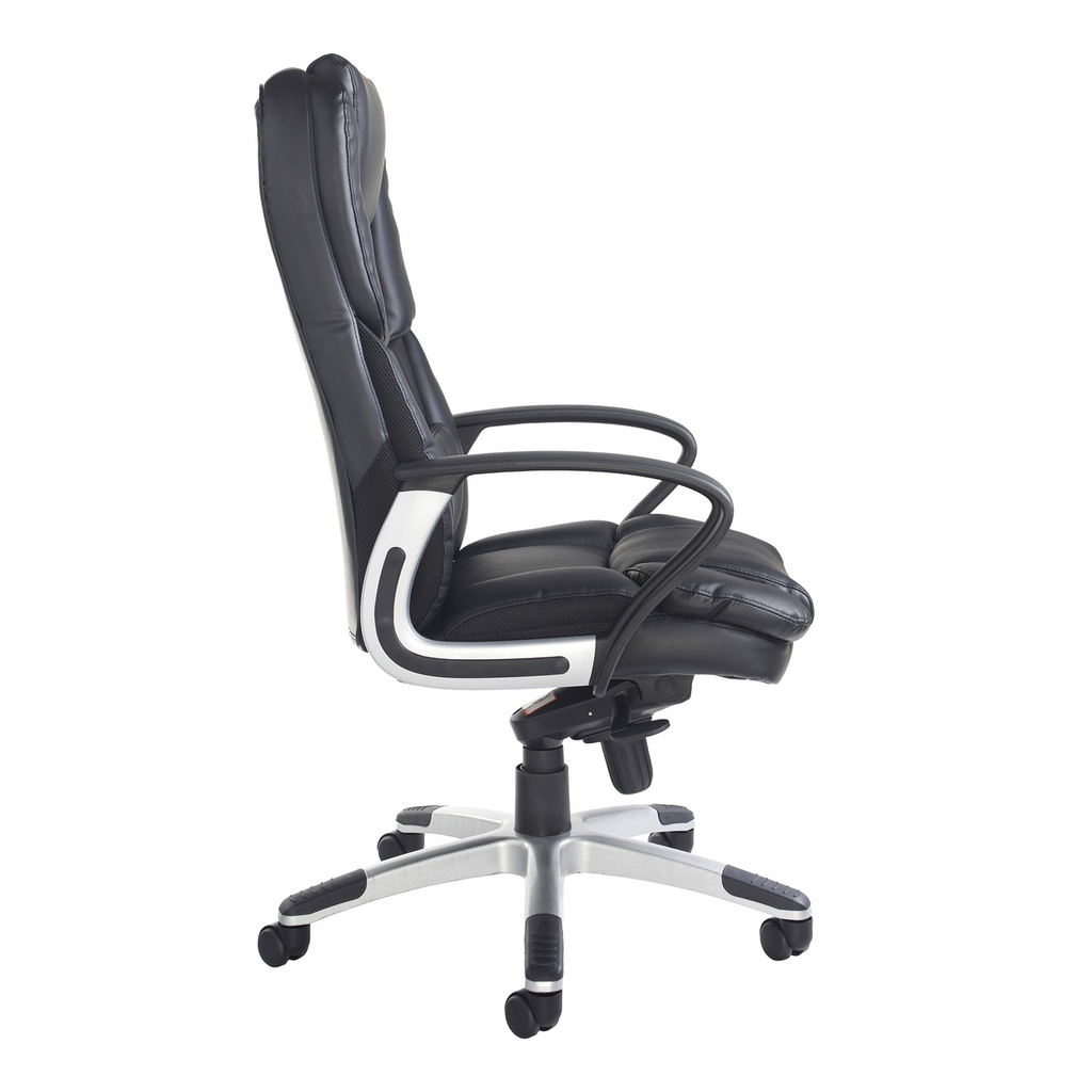 Picture of Palermo high back executive chair - black faux leather