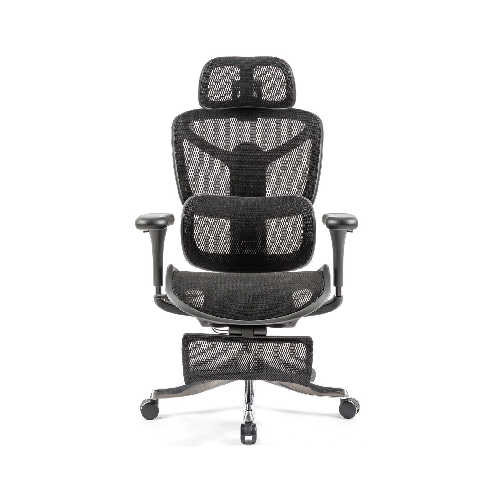 Picture of Poise mesh executive chair with headrest, footrest & adjustable arms