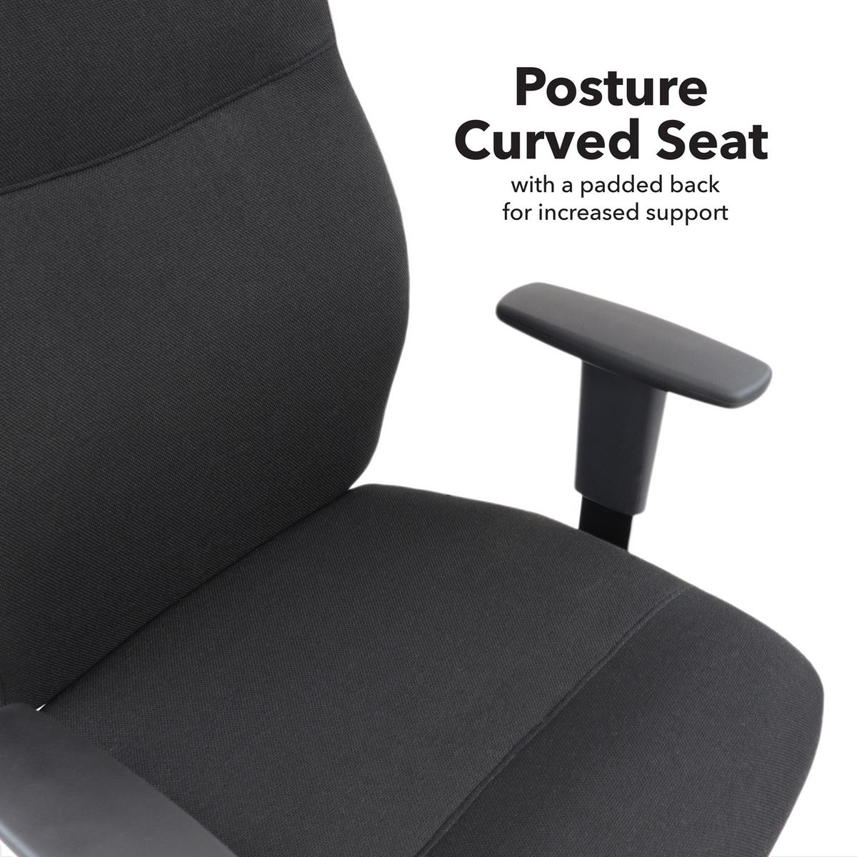 Picture of Porter bariatric operator chair with black fabric seat and back