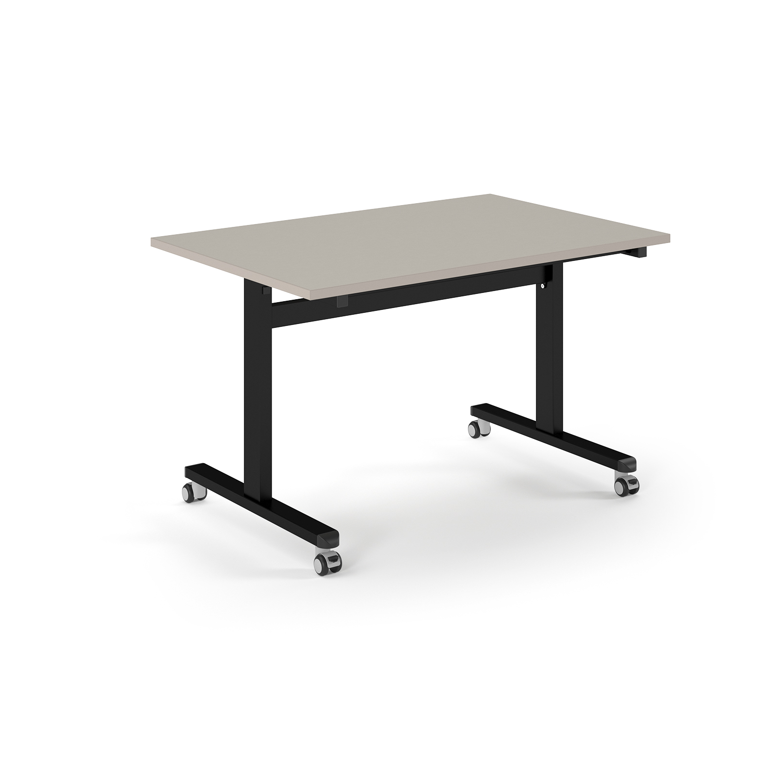 Picture of Pro Flip Rectangular Table 1200 x 800, Black Frame, Light Grey Top