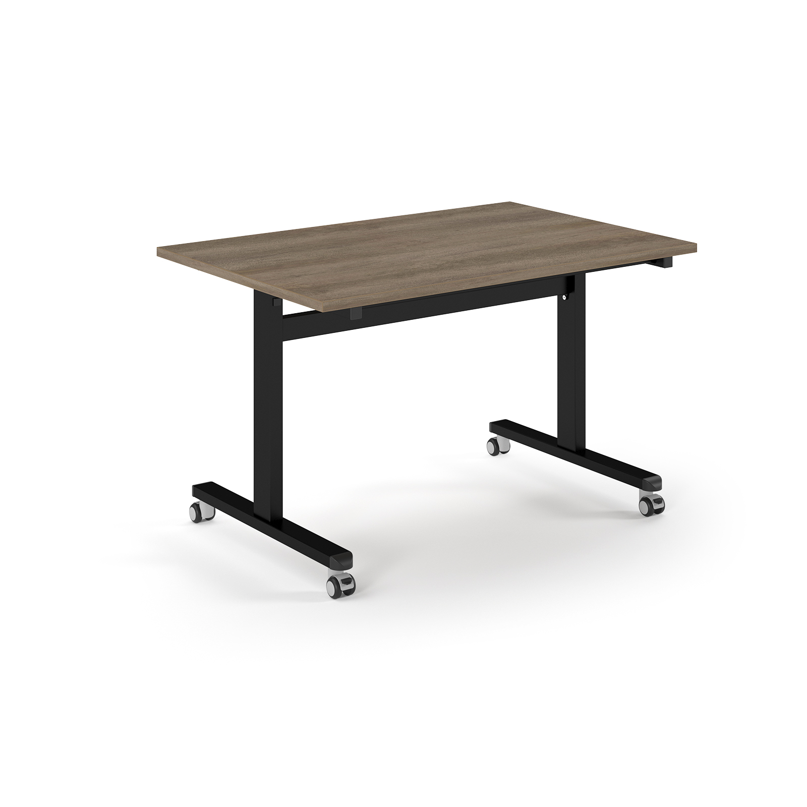 Picture of Pro Flip Rectangular Table 1200 x 800, Black Frame, Nebraska Oak Top