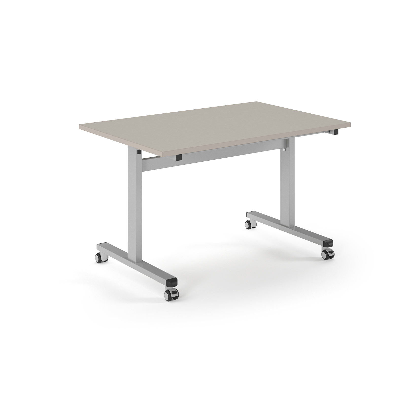 Picture of Pro Flip Rectangular Table 1200 x 800, Silver Frame, Light Grey Top
