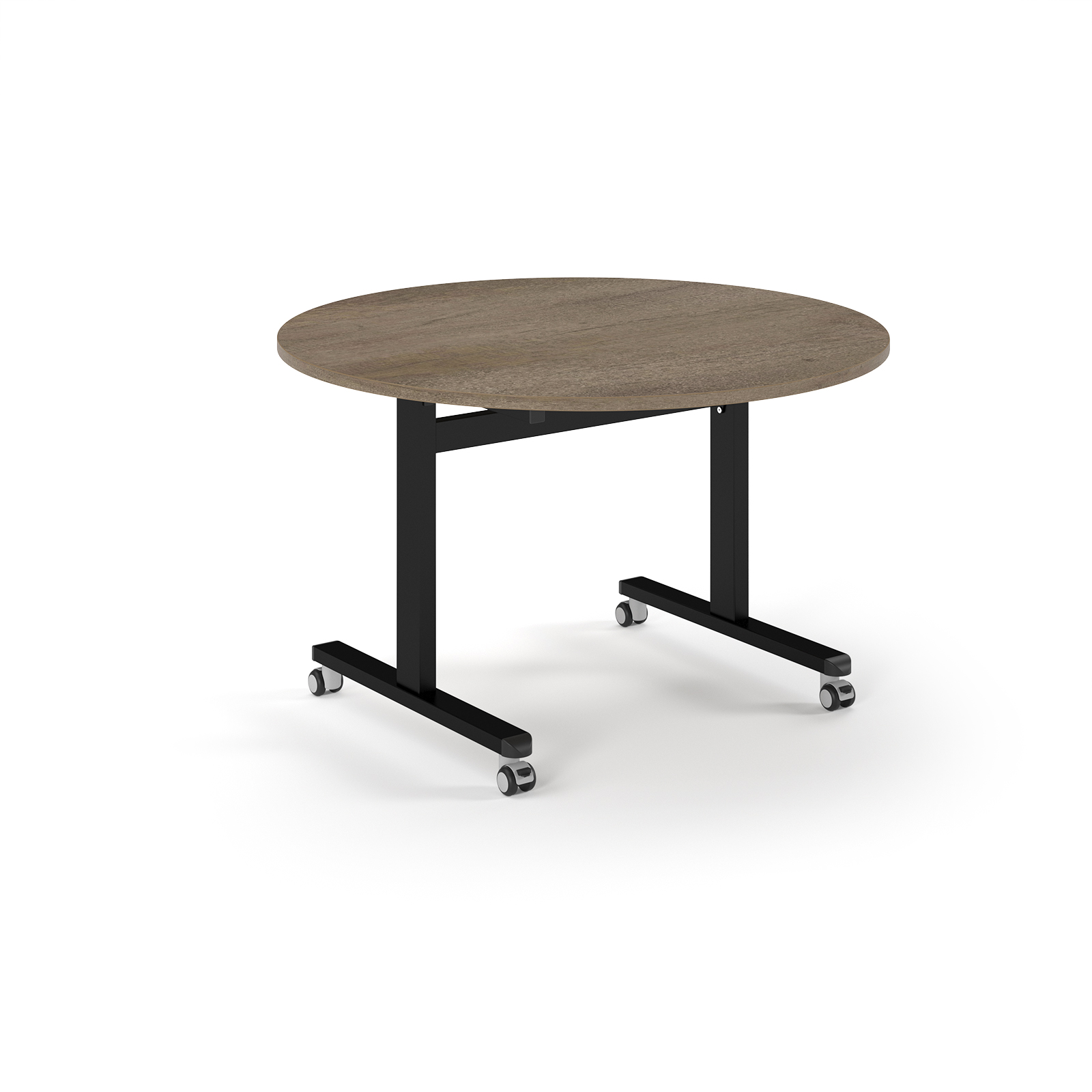 Picture of Pro Flip Circular Table 1200 Dia, Black, Nebraska Oak Top