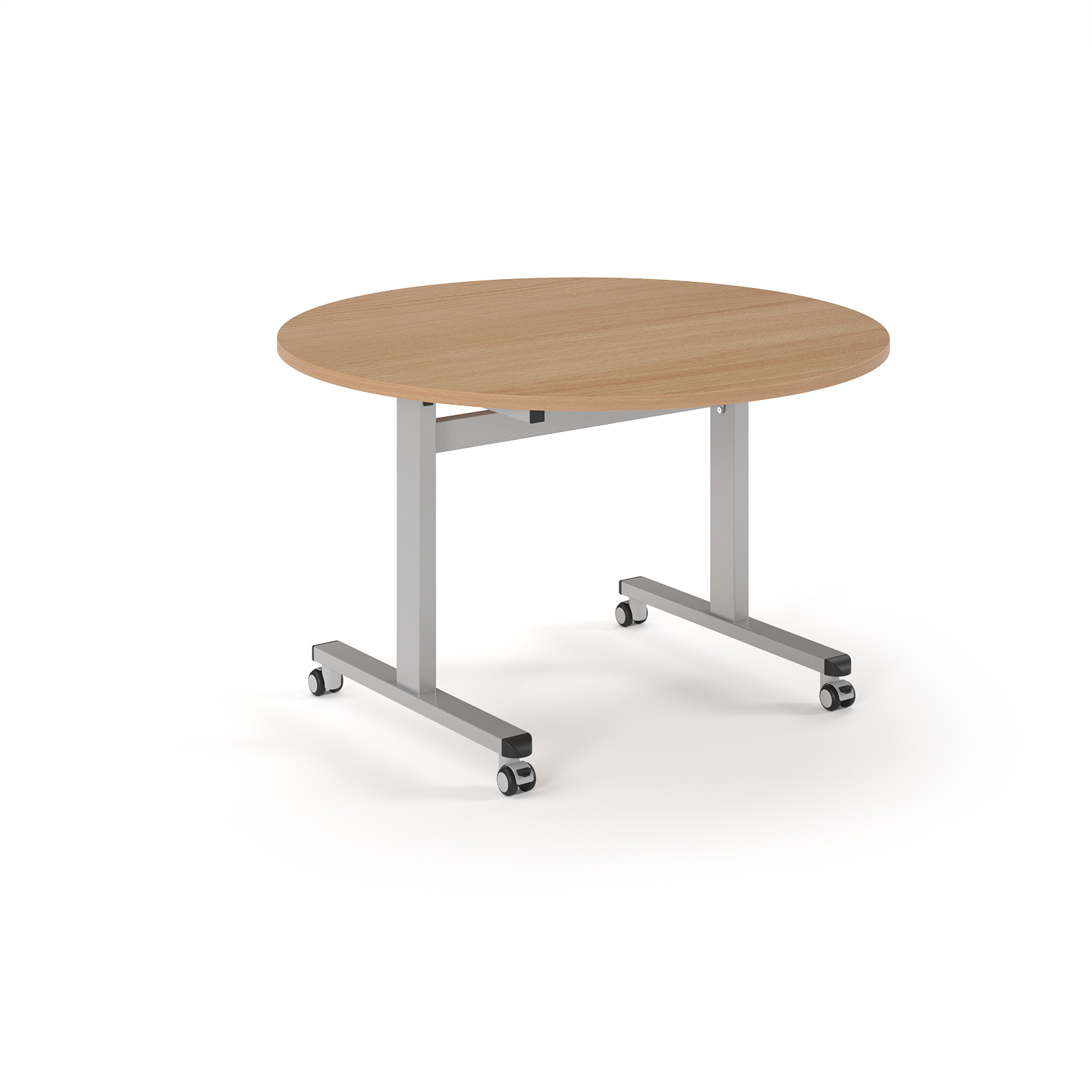Picture of Pro Flip Circular Table 1200 Dia, Silver, Beech Top