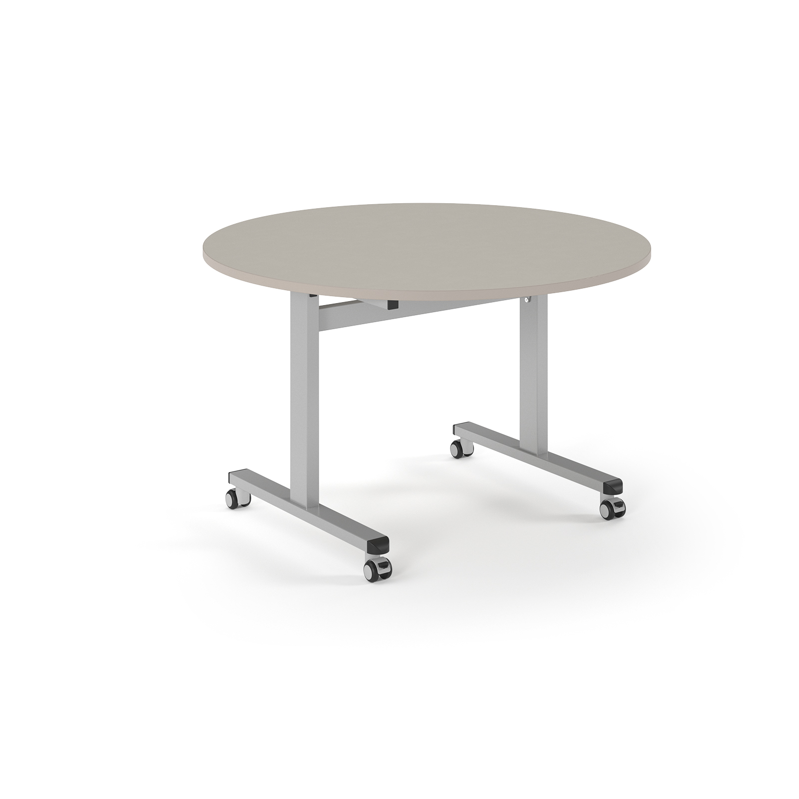 Picture of Pro Flip Circular Table 1200 Dia, Silver, Light Grey Top
