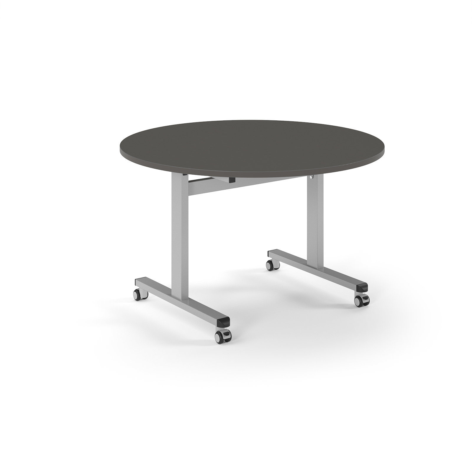 Picture of Pro Flip Circular Table 1200 Dia, Silver, Onyx Grey Top
