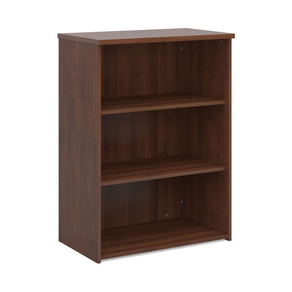 Picture of Universal bookcase 1090mm high with 2 shelves - walnut